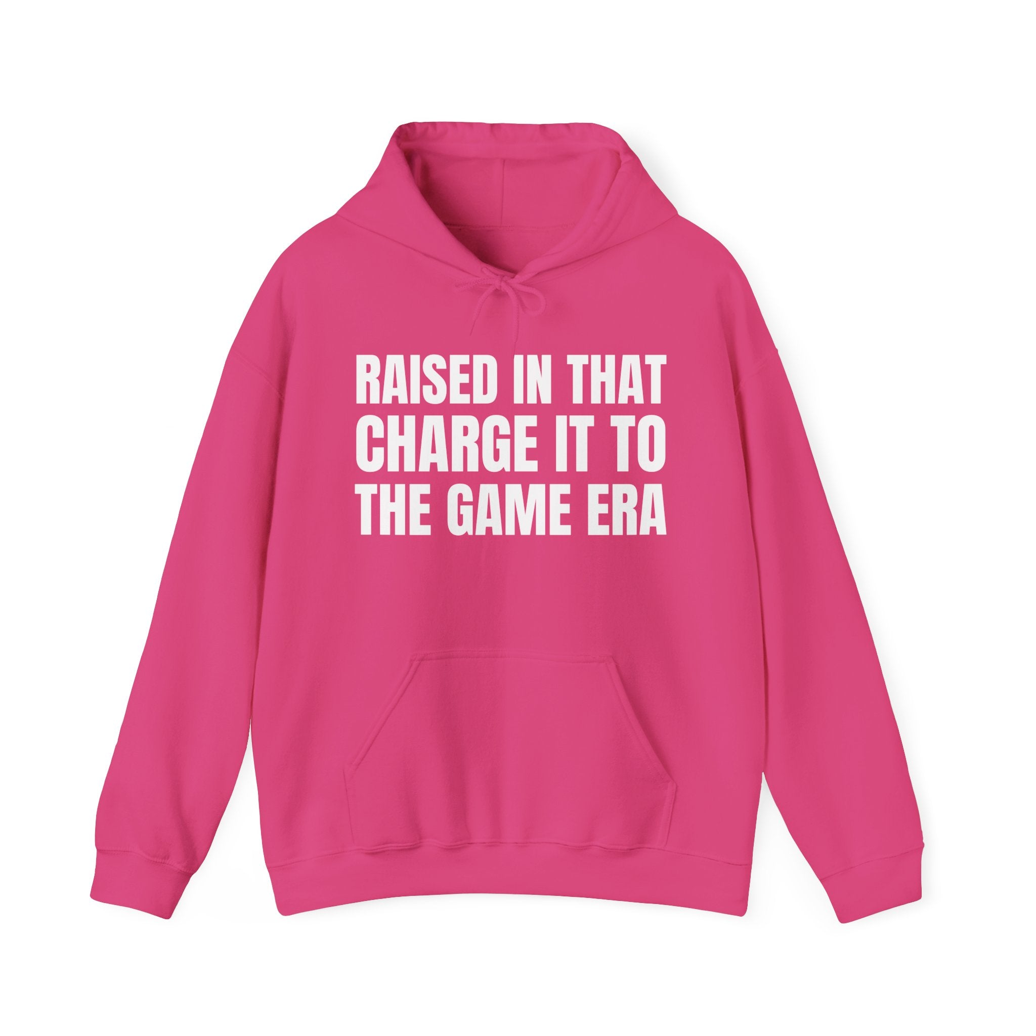 Raised In That Charge It To The Game Era - Hoodie -Graphic Pullover