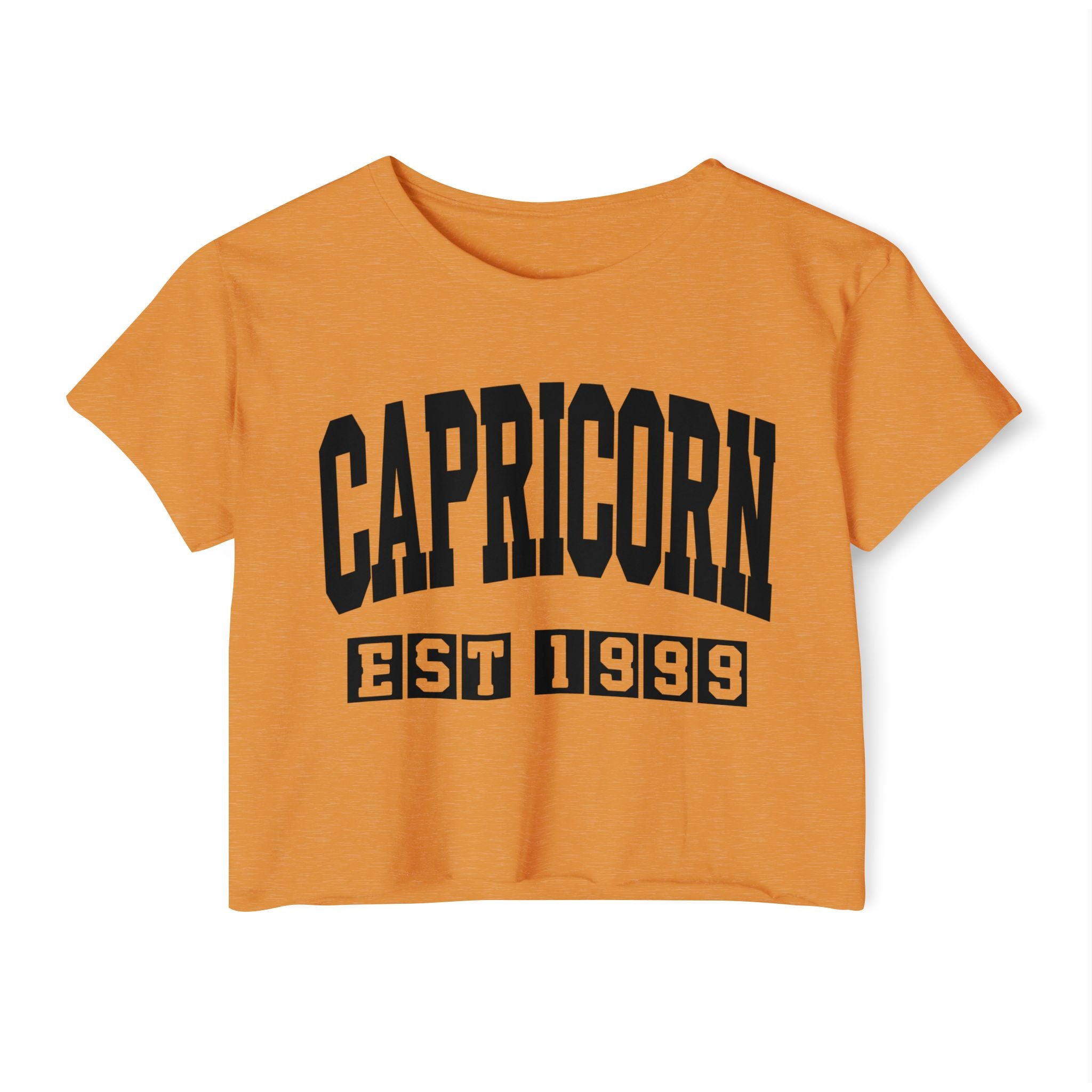 Capricorn EST (YEAR) Personalization -  Crop Top