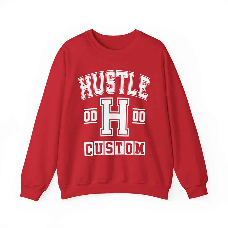 Custom Hustle Varsity Sweatshirt — Customize Birthday Day/Month/Year — Customize Gemini Season/Nation