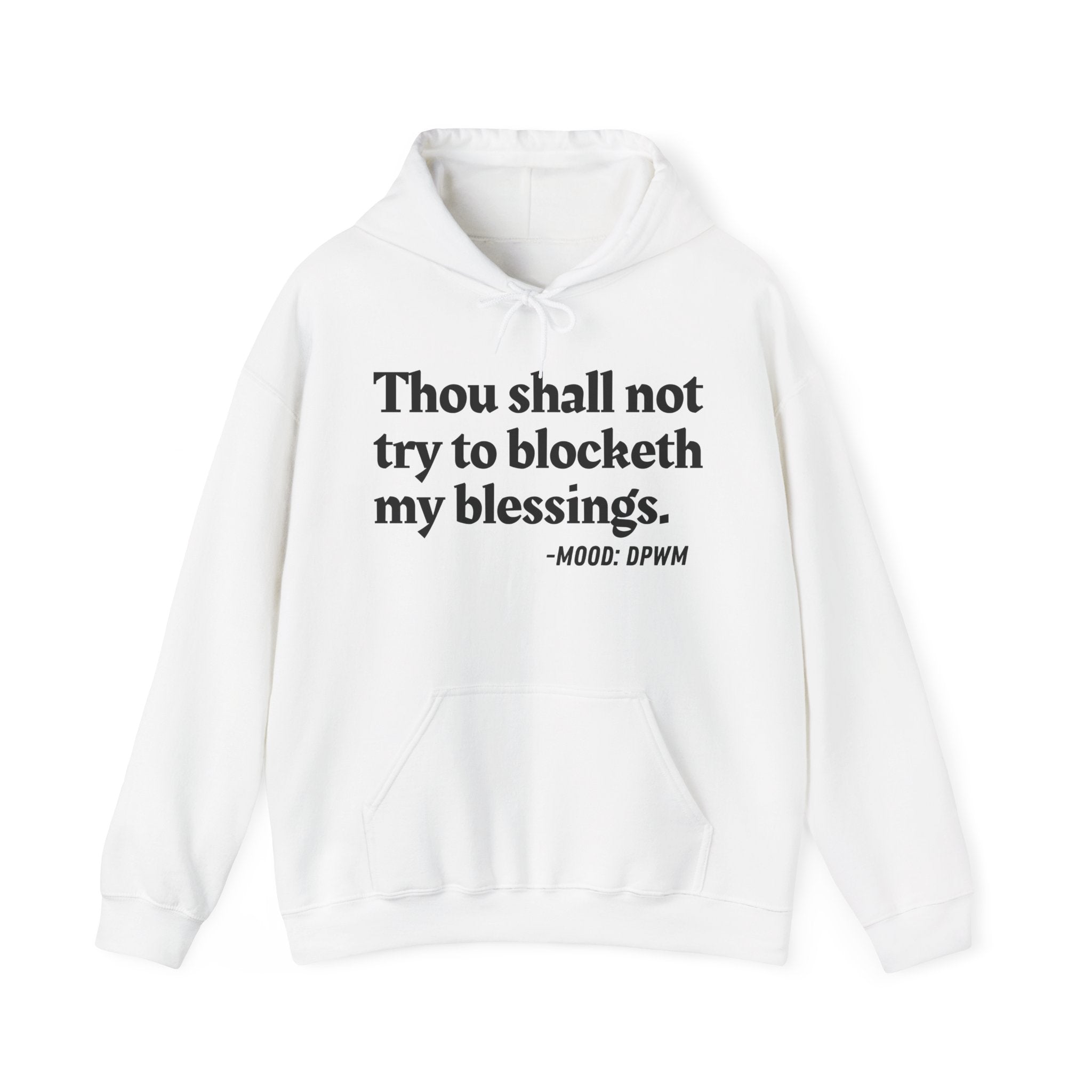 Thou Shall Not Try To Blocketh My Blessings — Vintage Hoodie