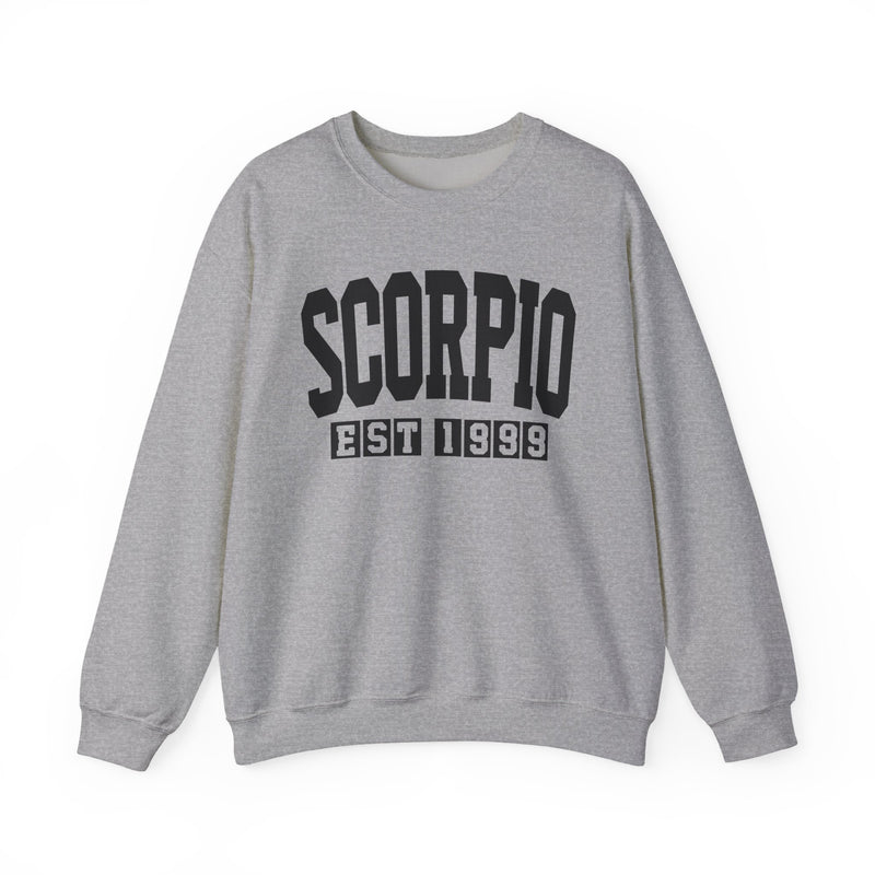 Scorpio (EST YEAR) Personalization — Zodiac Graphic Sweatshirt