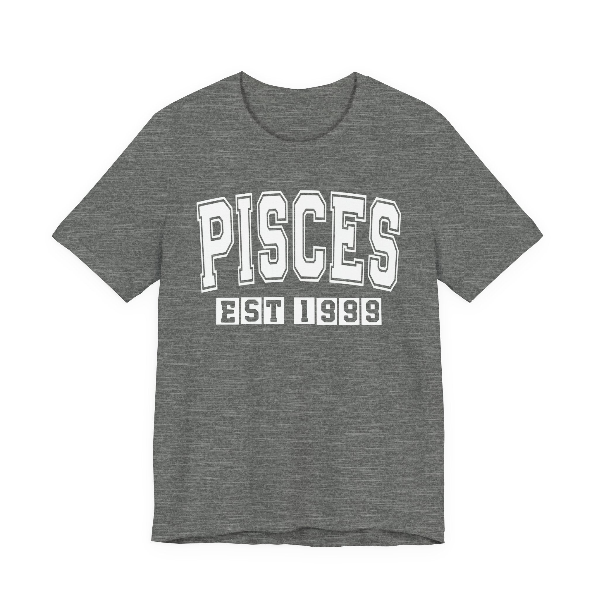 Pisces EST (YEAR) Personalization — Zodiac Birthday Tee Shirt