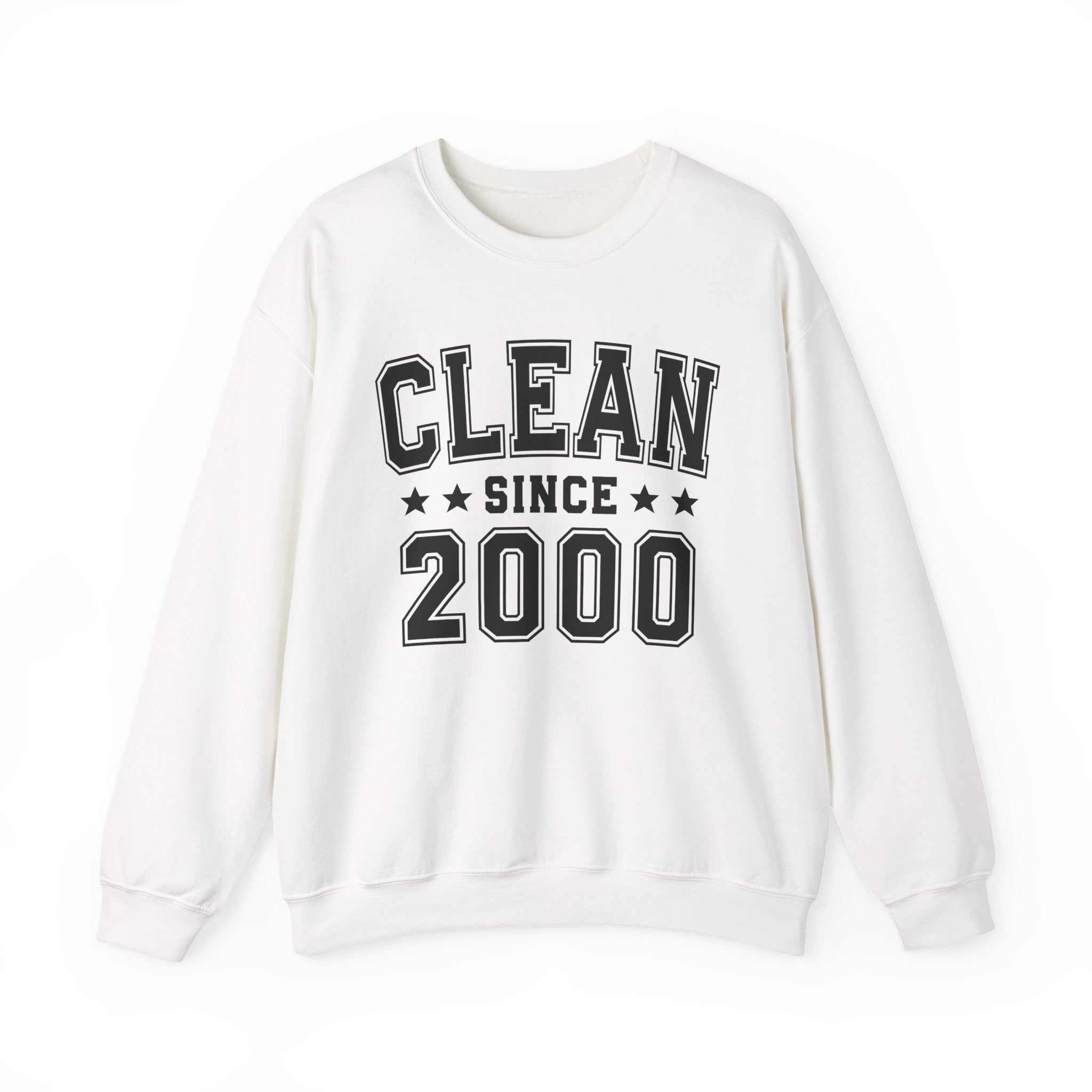 Clean Since (Personalized Date) —  Bride/Married Sweatshirt, Wedding & Anniversary Gift