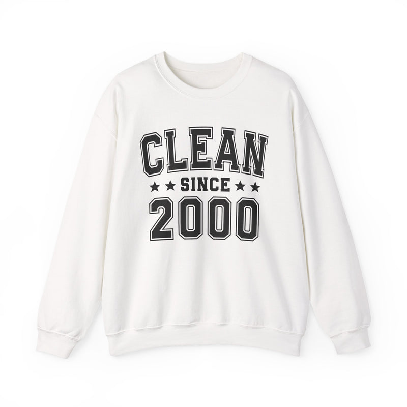Clean Since (Personalized Date) —  Bride/Married Sweatshirt, Wedding & Anniversary Gift