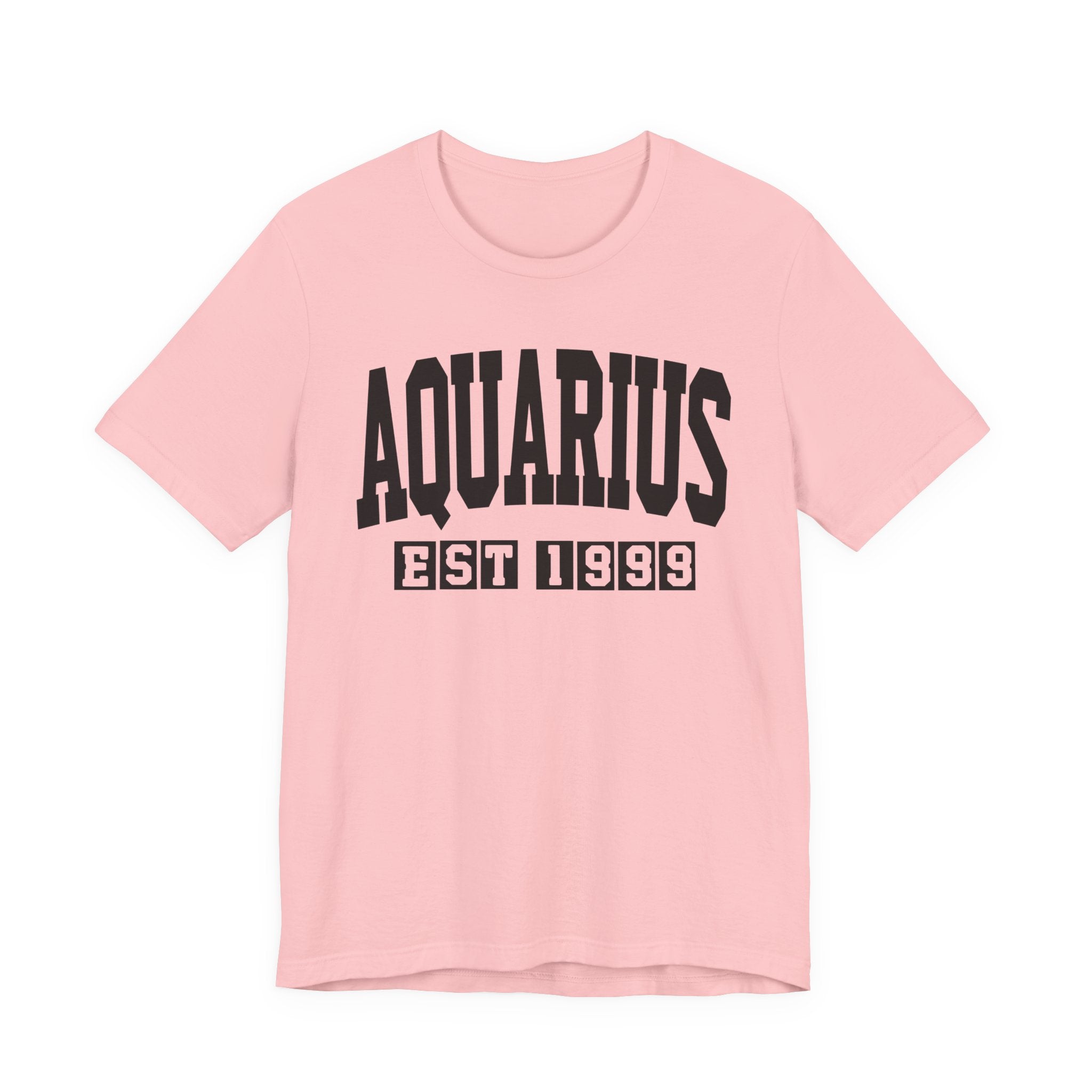 Aquarius EST (YEAR) Personalization — Zodiac Birthday Tee Shirt