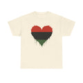 African African Red Black Green Heritage Colors Heart — T-Shirt
