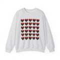 Pan-African Flag Red Black Green 30 Heart Grid Graphic Sweatshirt