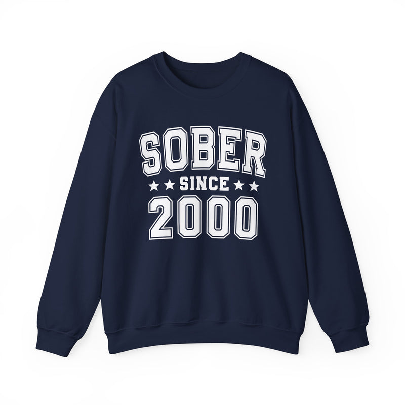 Sober Since (Personalized Date) —  Abstinence  Milestone Sweatshirt