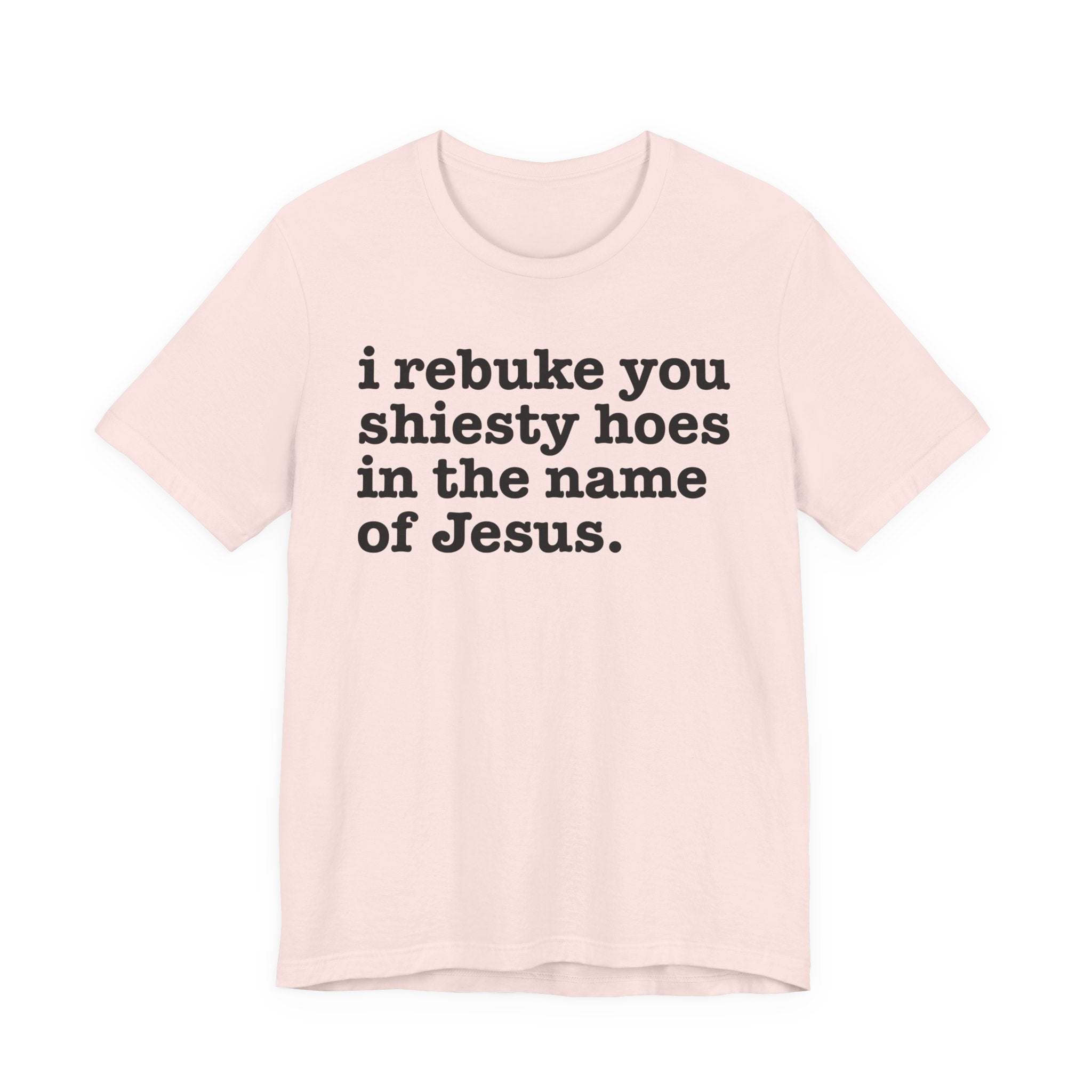 I Rebuke You Shiesty Hoes in the Name of Jesus — Christian Humor T-Shirt