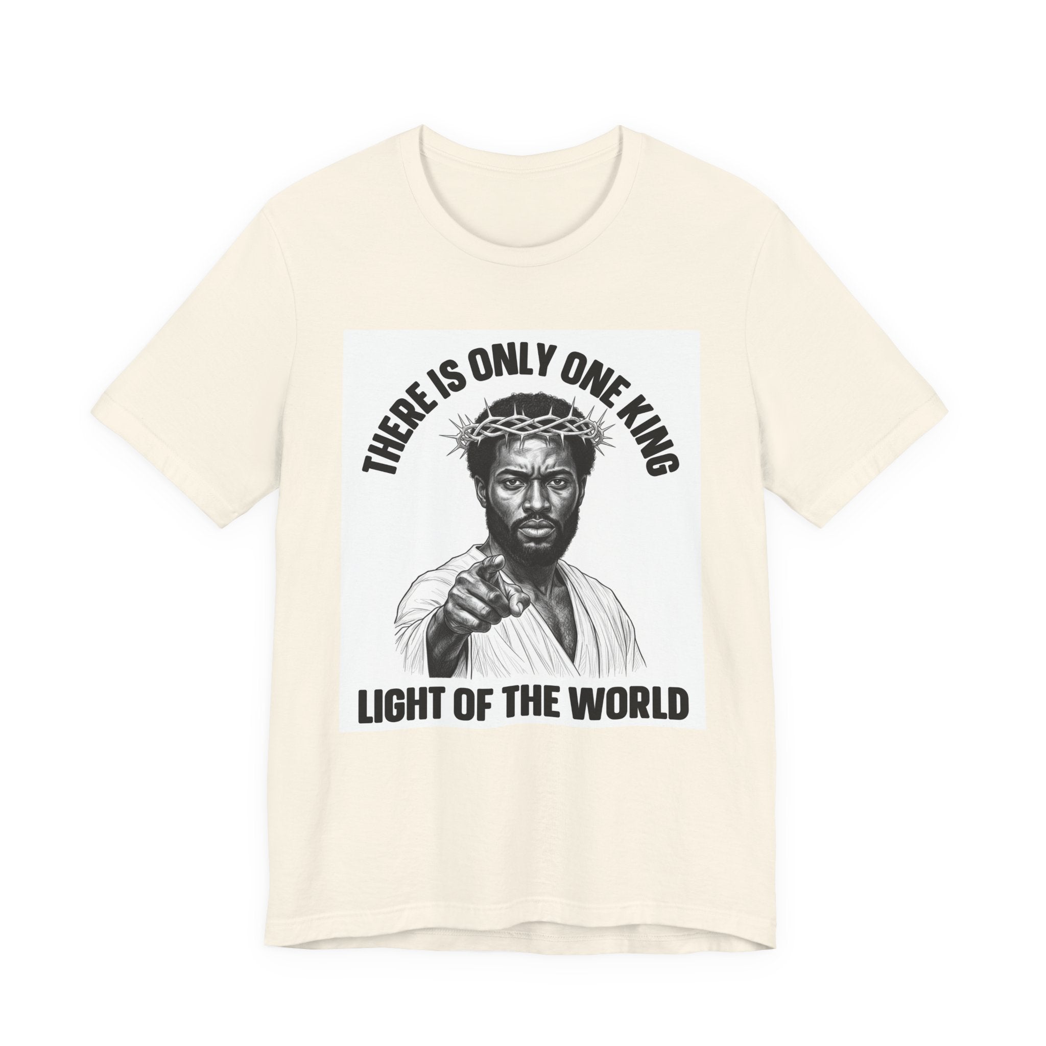 There Is Only One King: Light Of The World (Black Jesus) T-Shirt