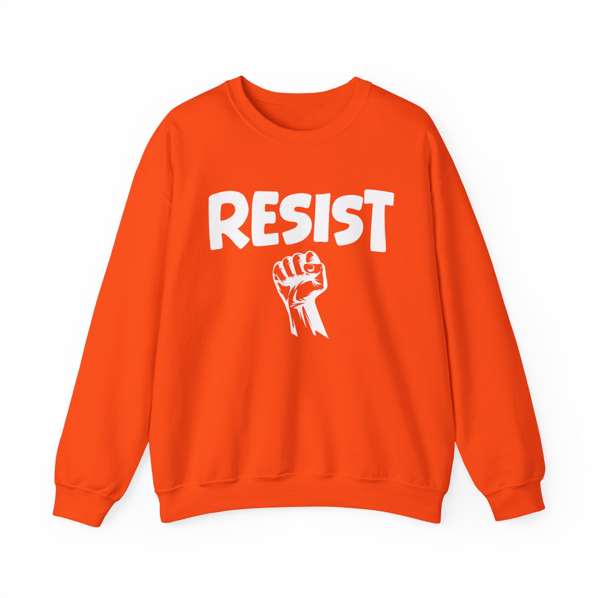 Resist - Crewneck Sweatshirt — Political Activism Fist Graphic