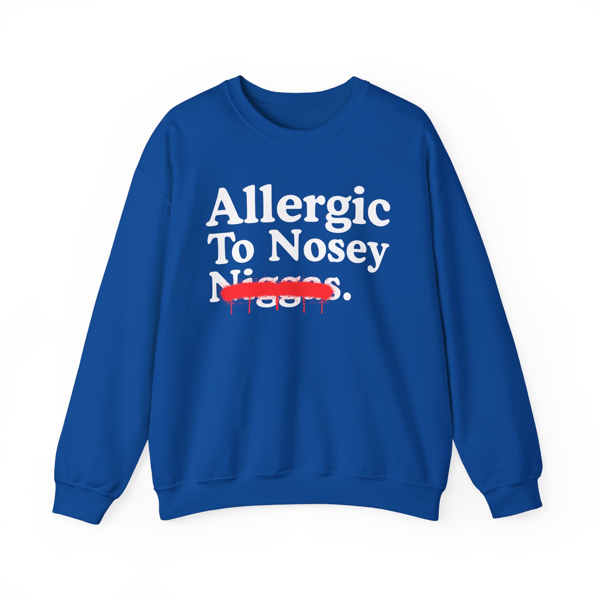 Allergic To Nosey Niggas — Sarcastic Statement Sweatshirt
