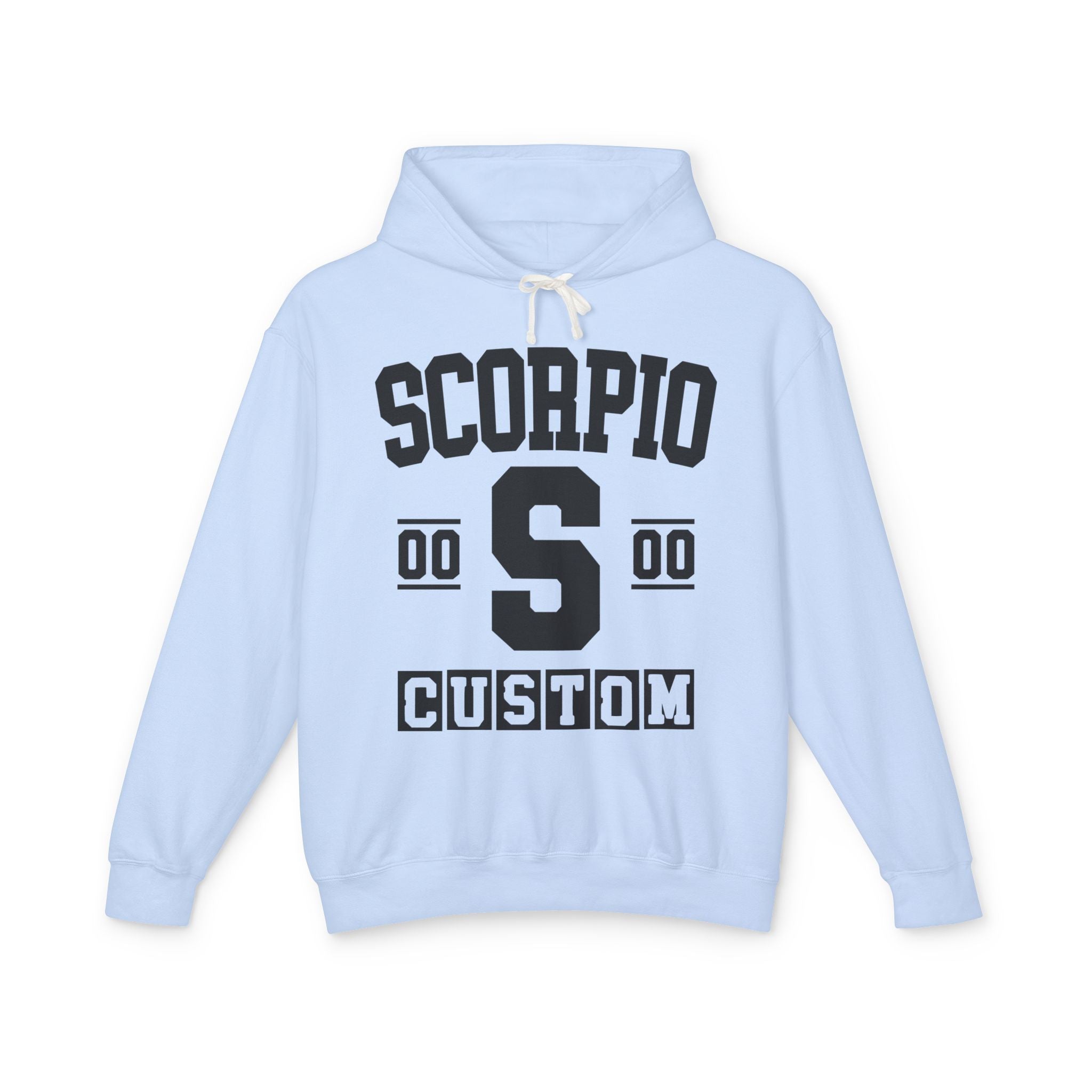 Custom Scorpio Varsity Hoodie - Customize Birthday Day/Month/Year - Customize Gemini Season/Nation