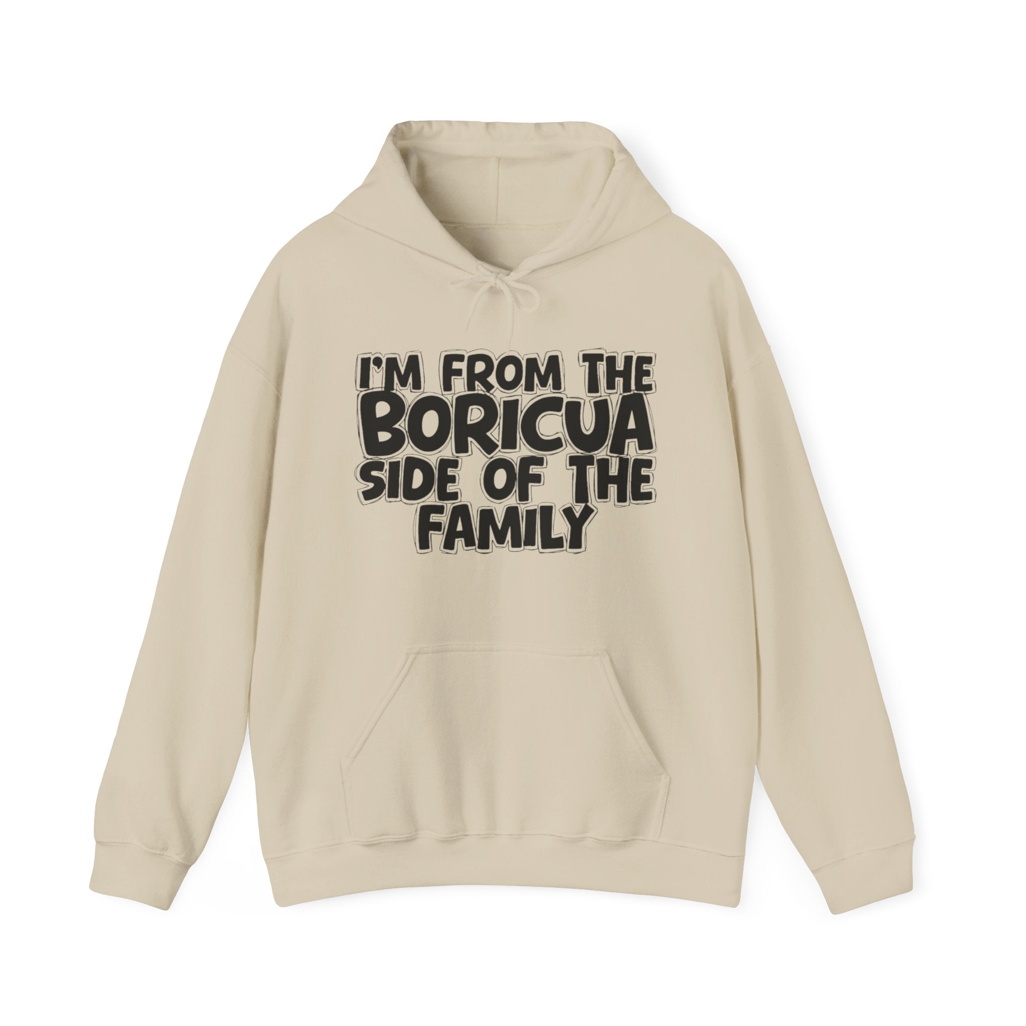 I'm From the Boricua Side of the Family - Funny Family Pride Hoodie