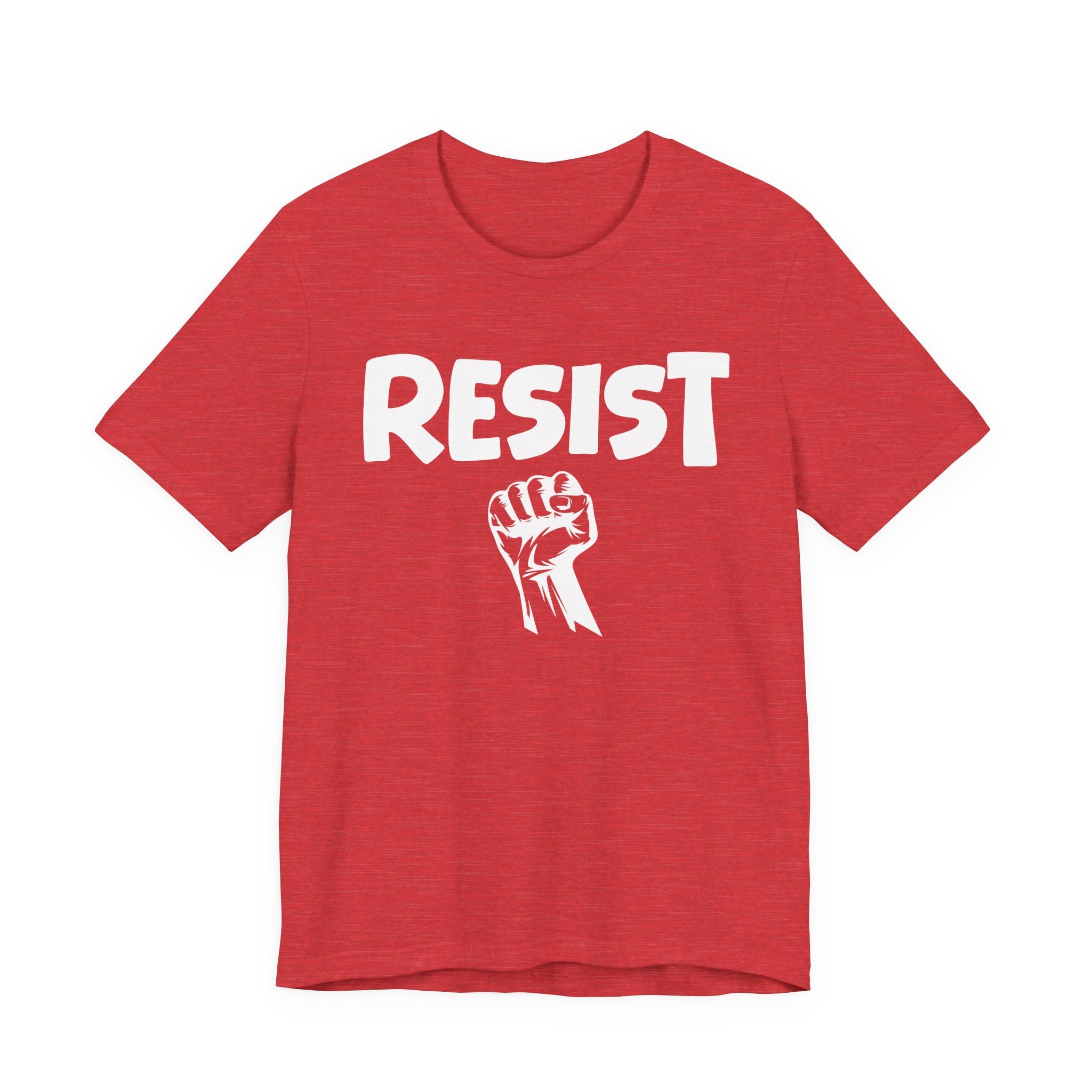 Resist - T-Shirt – Bold Protest Graphic Tee with Raised Fist