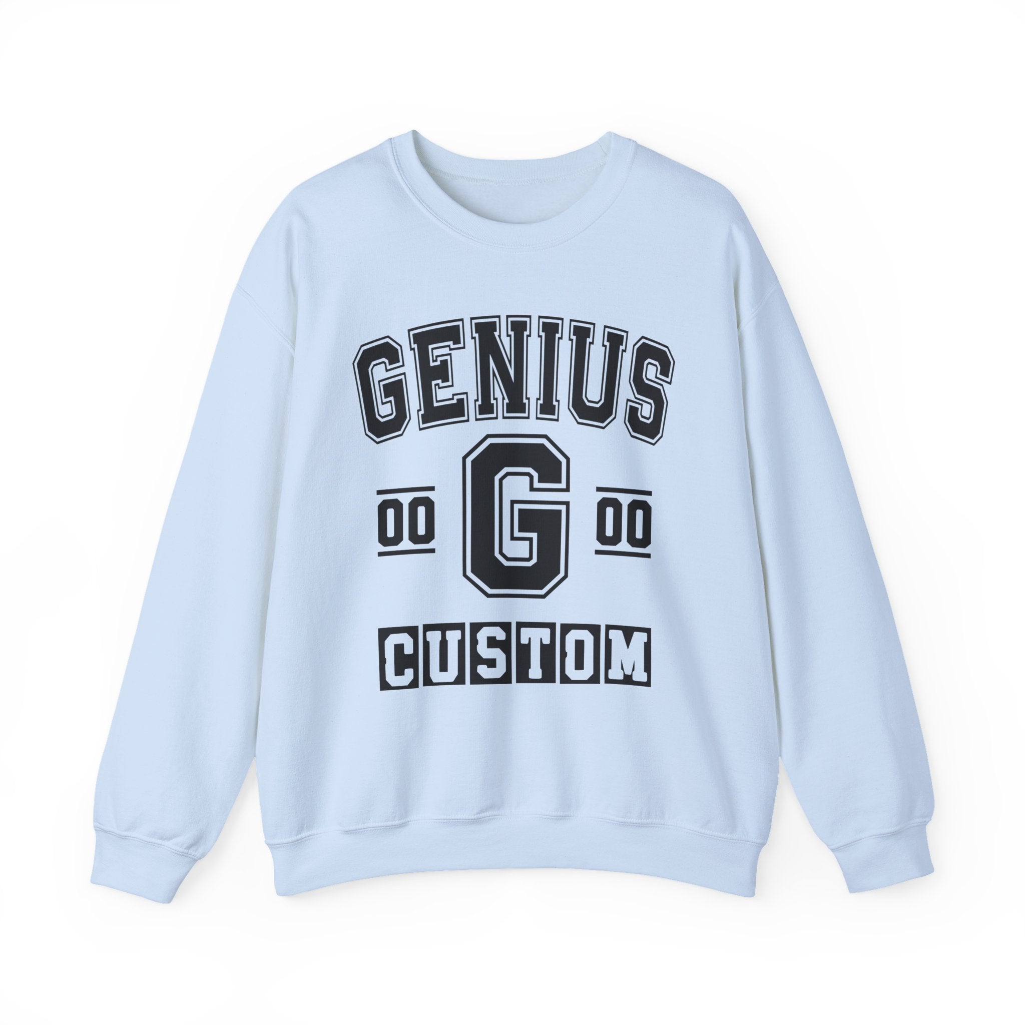 Custom Genius Varsity Sweatshirt — Customize Birthday Day/Month/Year — Customize Gemini Season/Nation