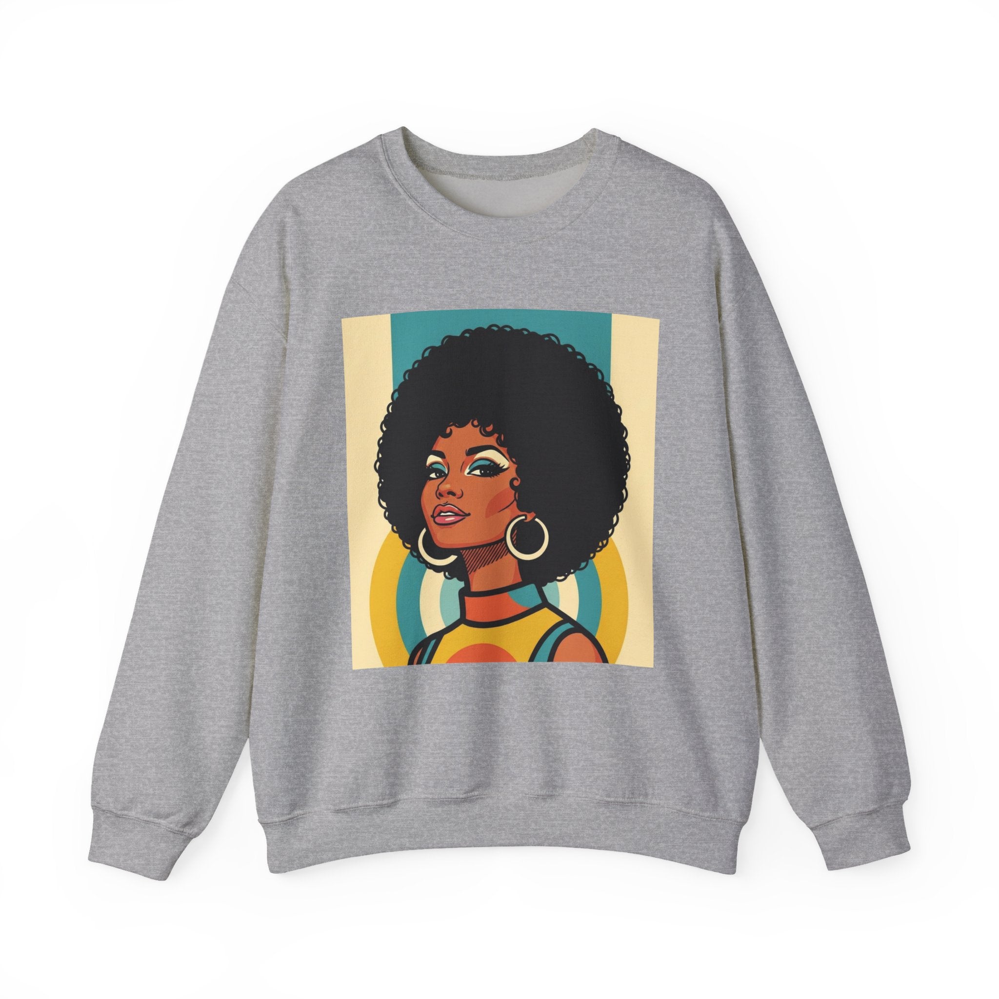 Beautiful Black Woman Portrait - African American Pride Sweatshirt