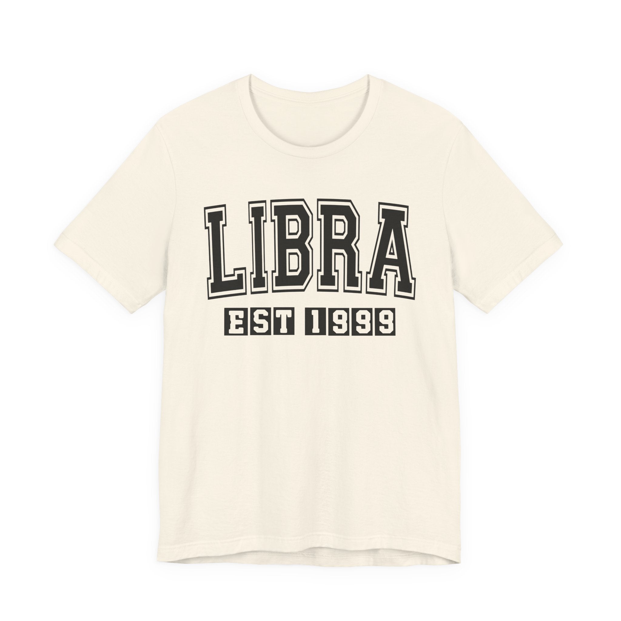 Libra EST (YEAR) Personalization — Zodiac Birthday Tee Shirt