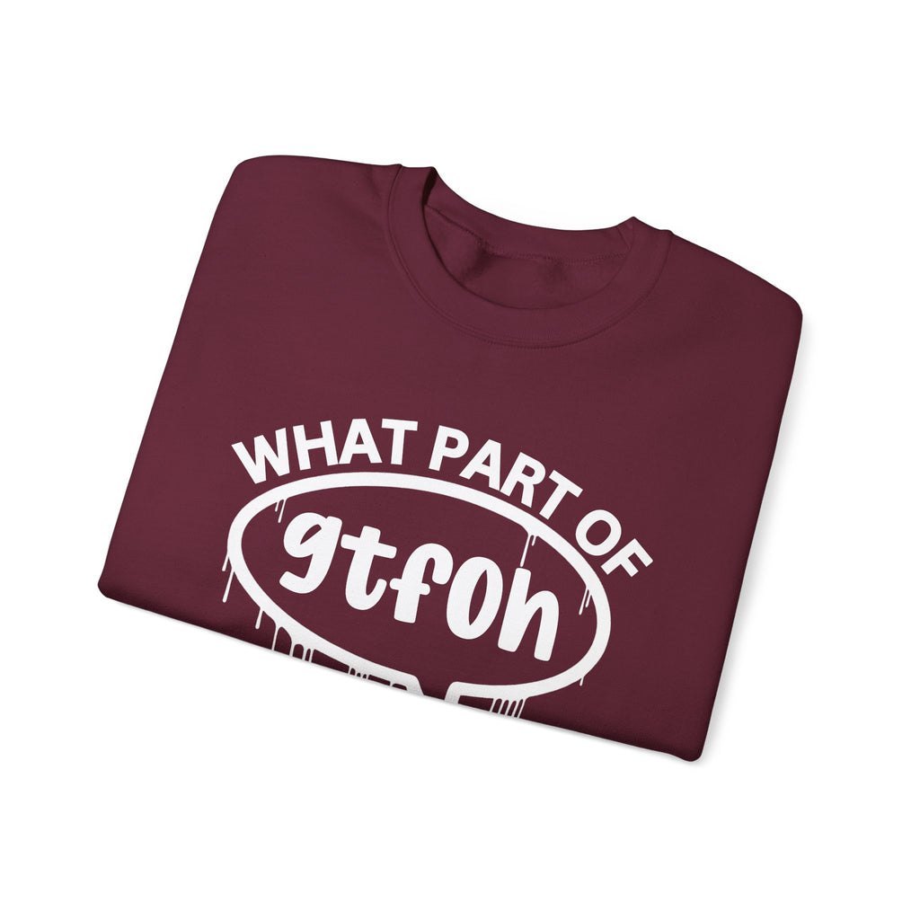 What Part of GTFOH You Don’t Understand? Witty Sweatshirt