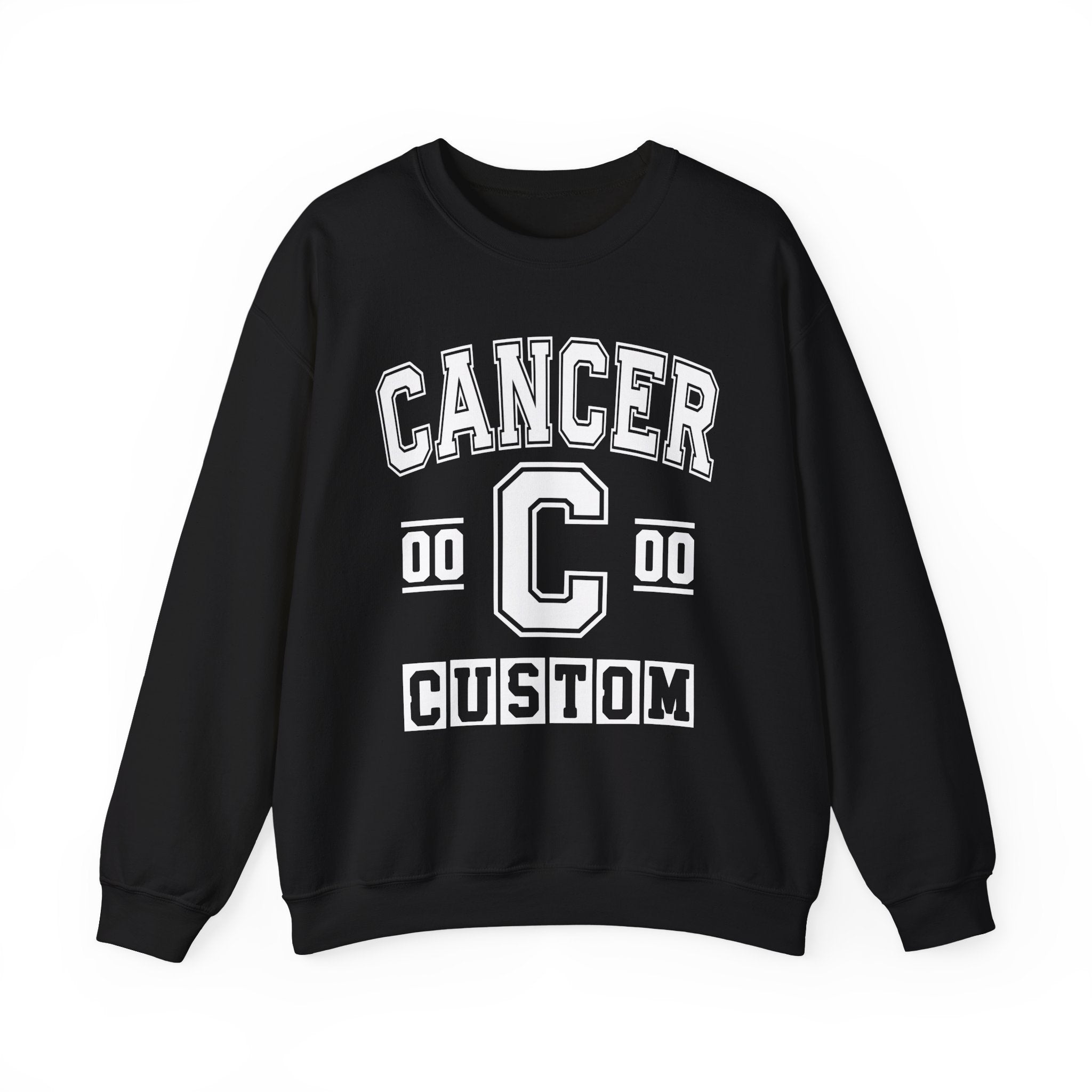 Custom Cancer Varsity Sweatshirt - Customize Birthday Day/Month/Year - Customize Gemini Season/Nation