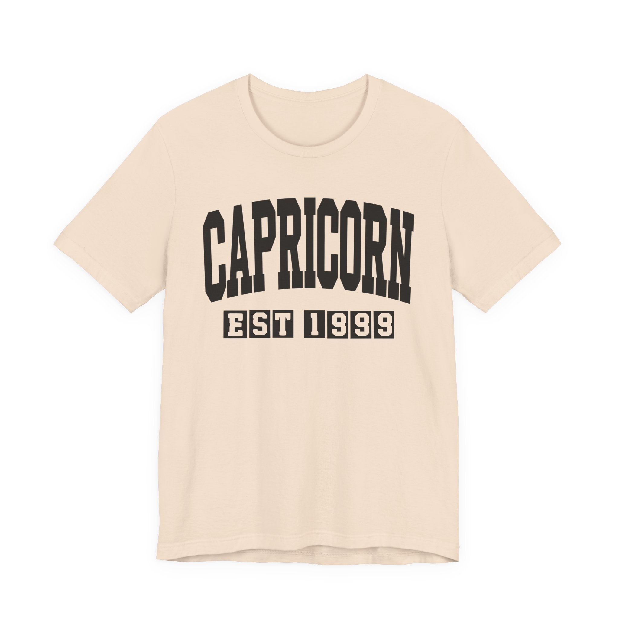 Capricorn EST (YEAR) Personalization — Zodiac Birthday Tee Shirt