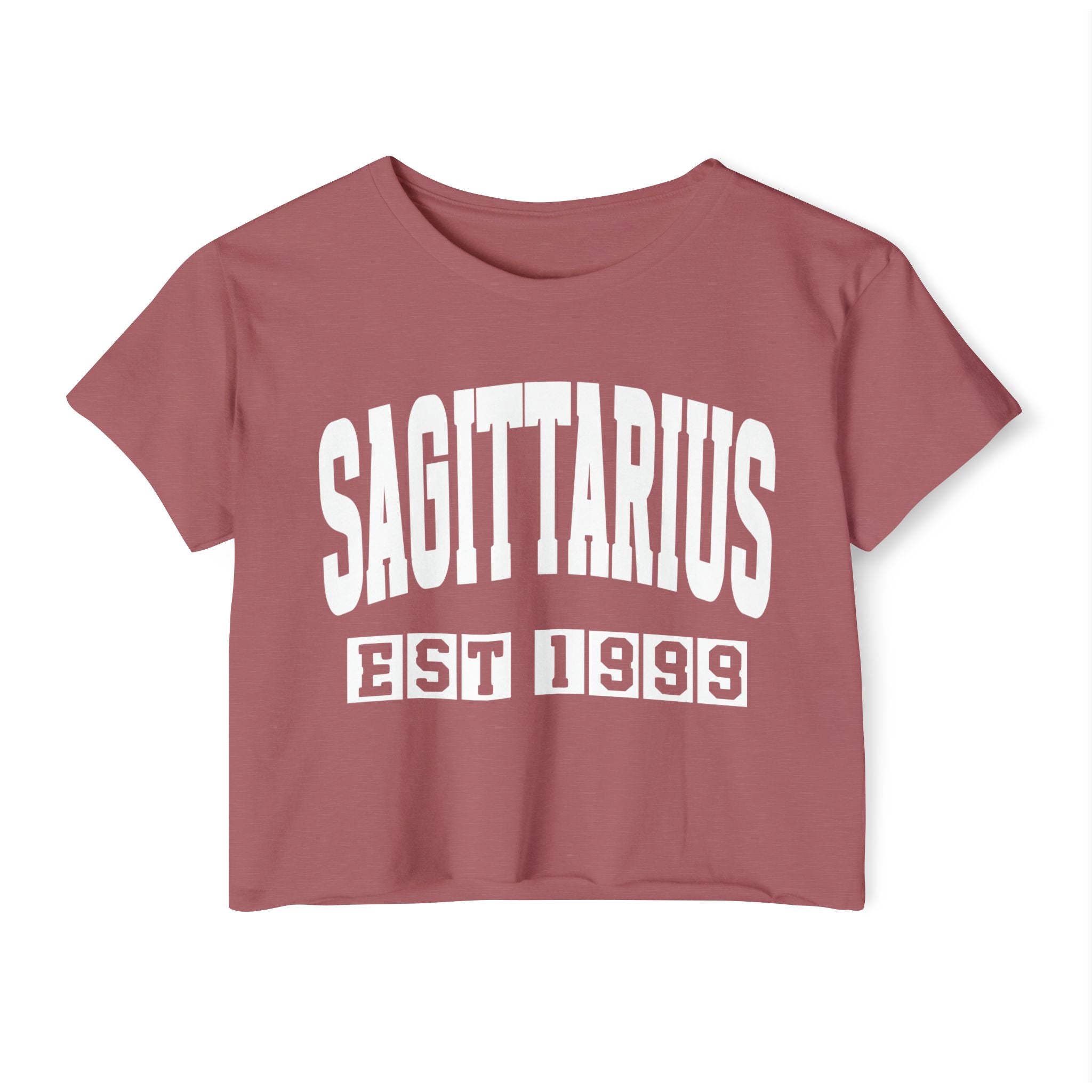 Sagittarius EST (YEAR) Personalization -  Crop Top
