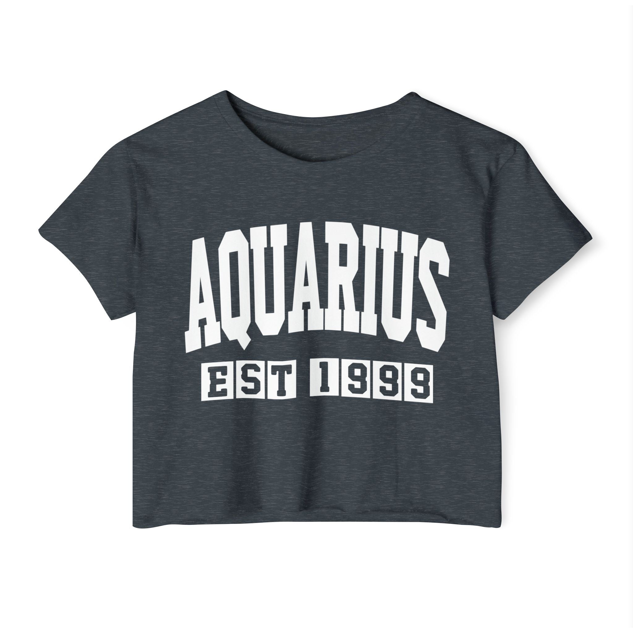 Aquarius EST (YEAR) Personalization -  Crop Top