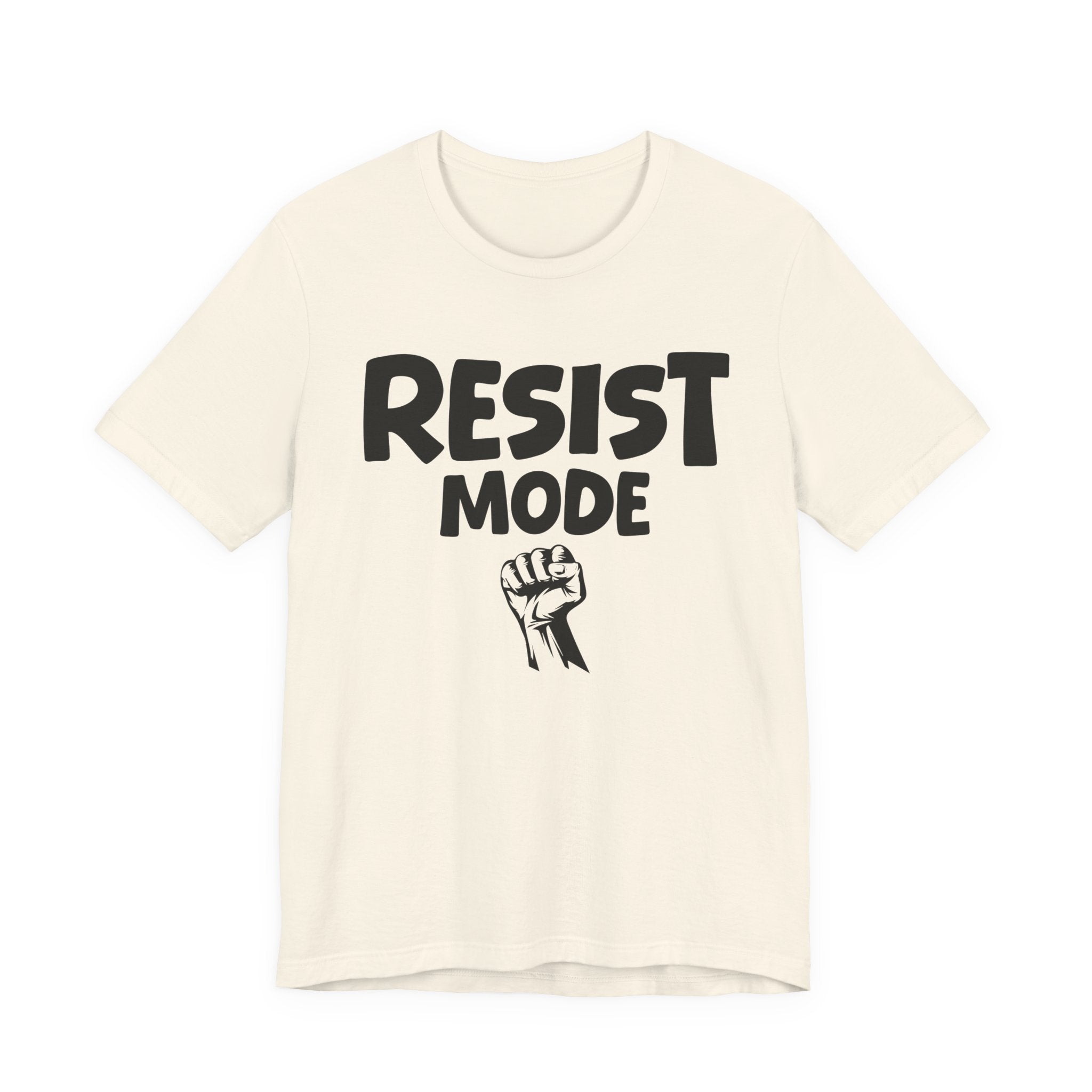 Resist Mode T-Shirt – Bold Protest Graphic Tee with Raised Fist