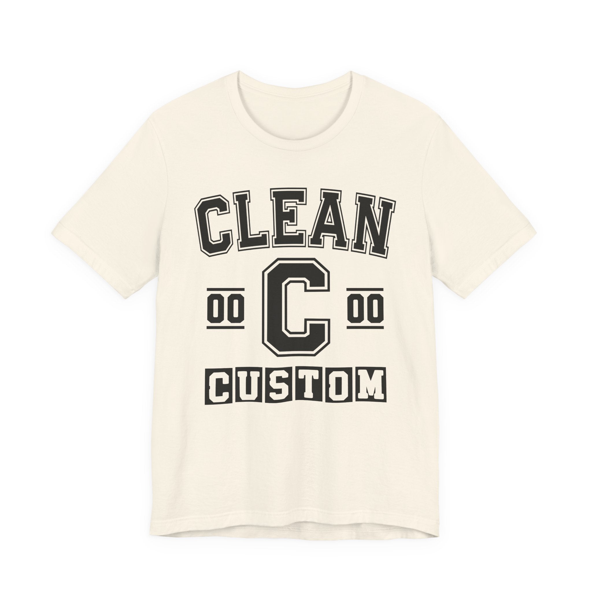 Custom Clean Varsity Tee Shirt — Customize Birthday Day/Month/Year - Customize Season/nation/Society