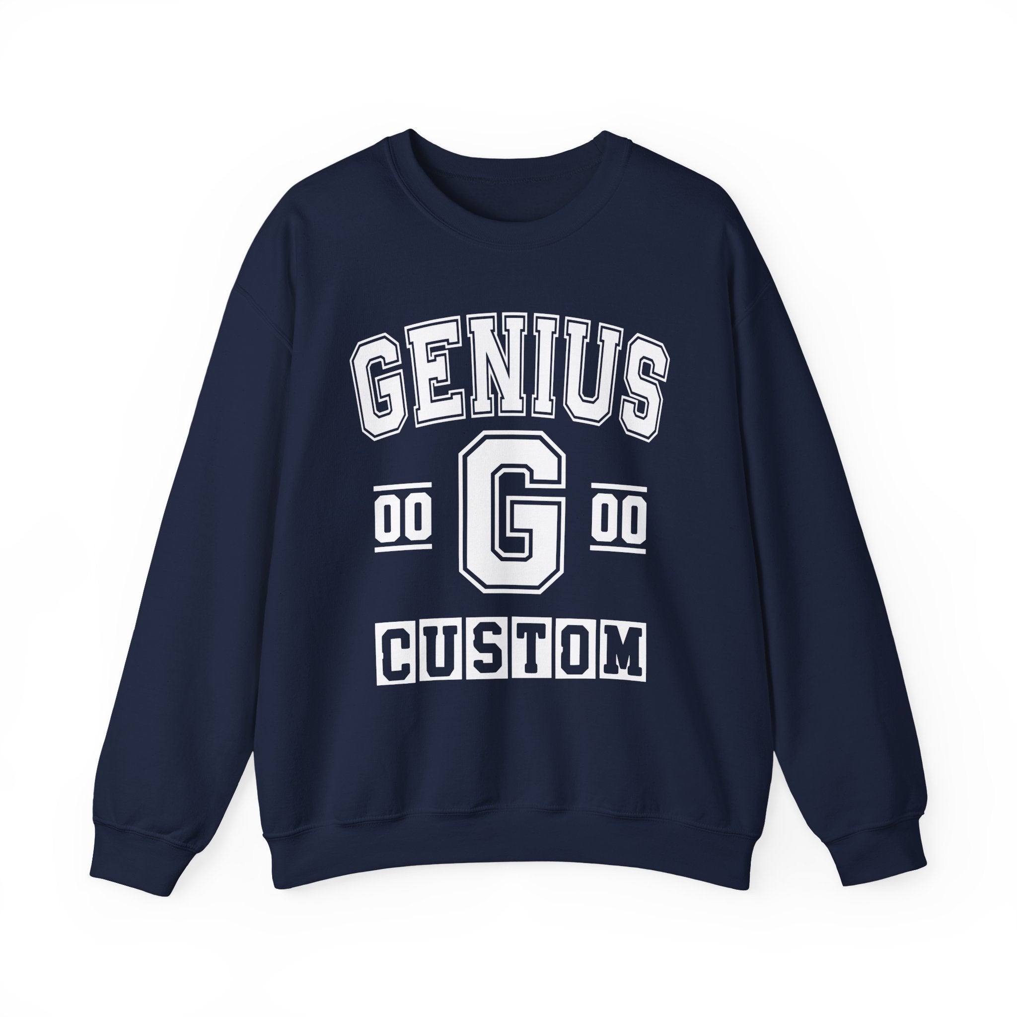 Custom Genius Varsity Sweatshirt — Customize Birthday Day/Month/Year — Customize Gemini Season/Nation