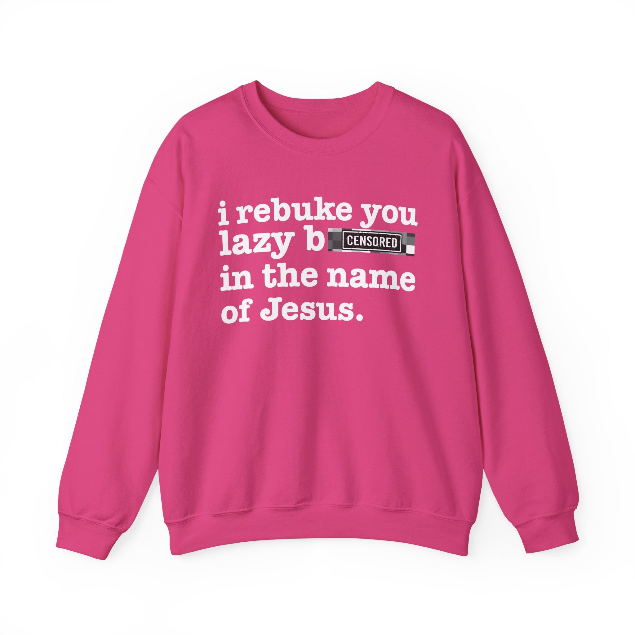I rebuke you Lazy Bitches in the name of Jesus — Provocative Christian Sweatshirt