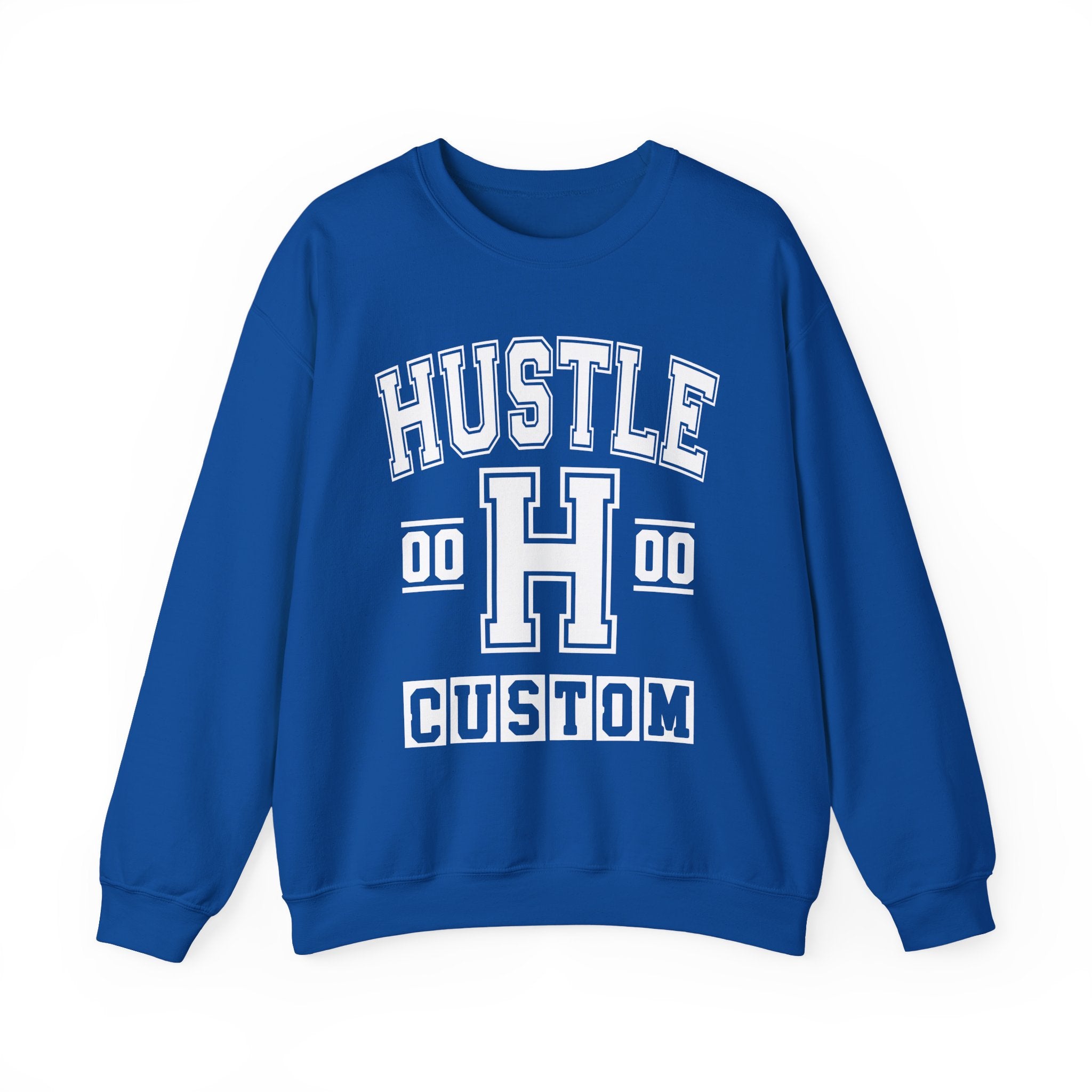 Custom Hustle Varsity Sweatshirt - Customize Birthday Day/Month/Year - Customize Gemini Season/Nation