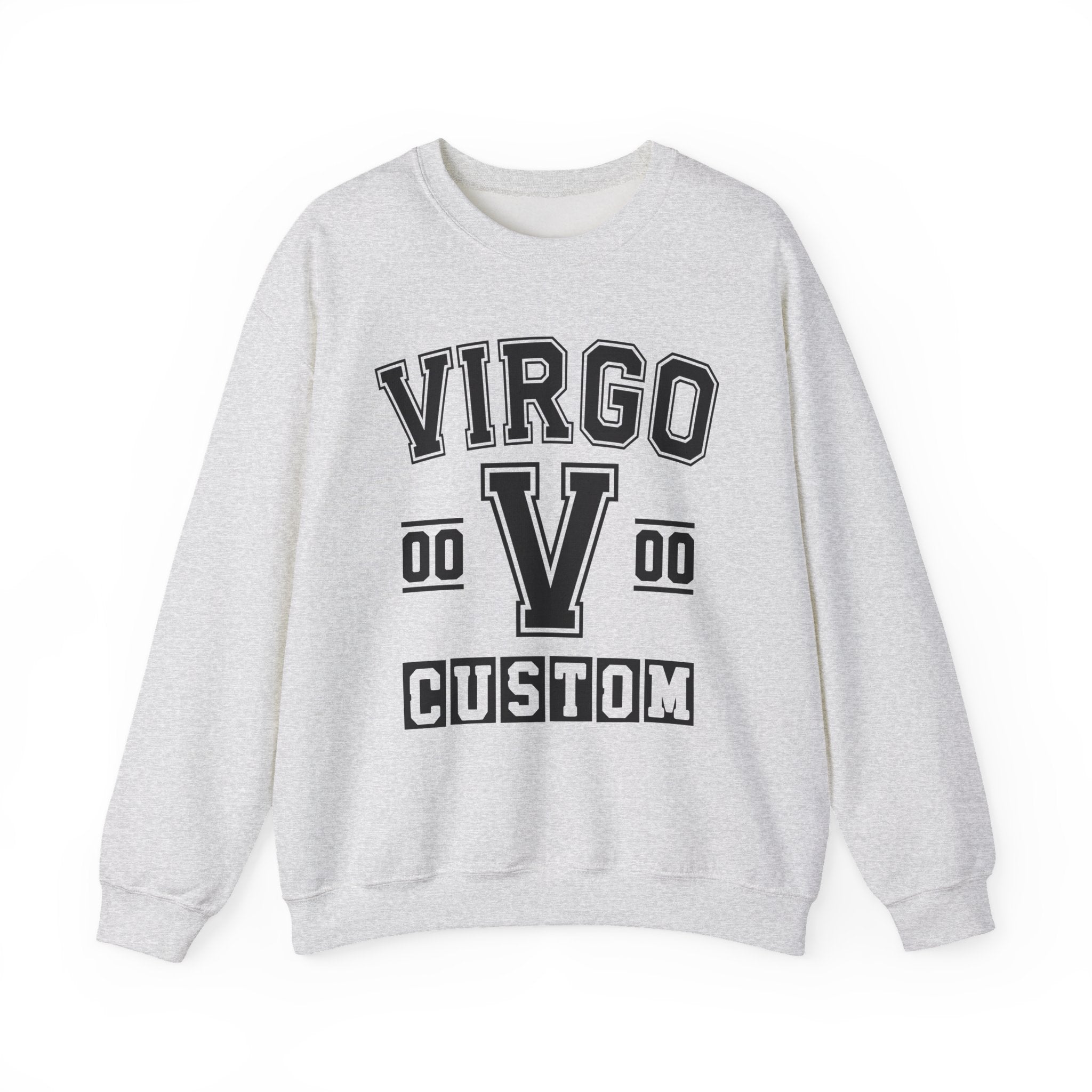 Custom Virgo Varsity Sweatshirt - Customize Birthday Day/Month/Year - Customize Gemini Season/Nation
