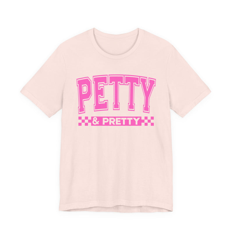 Petty & Pretty — Pink Varsity Statement T-Shirt