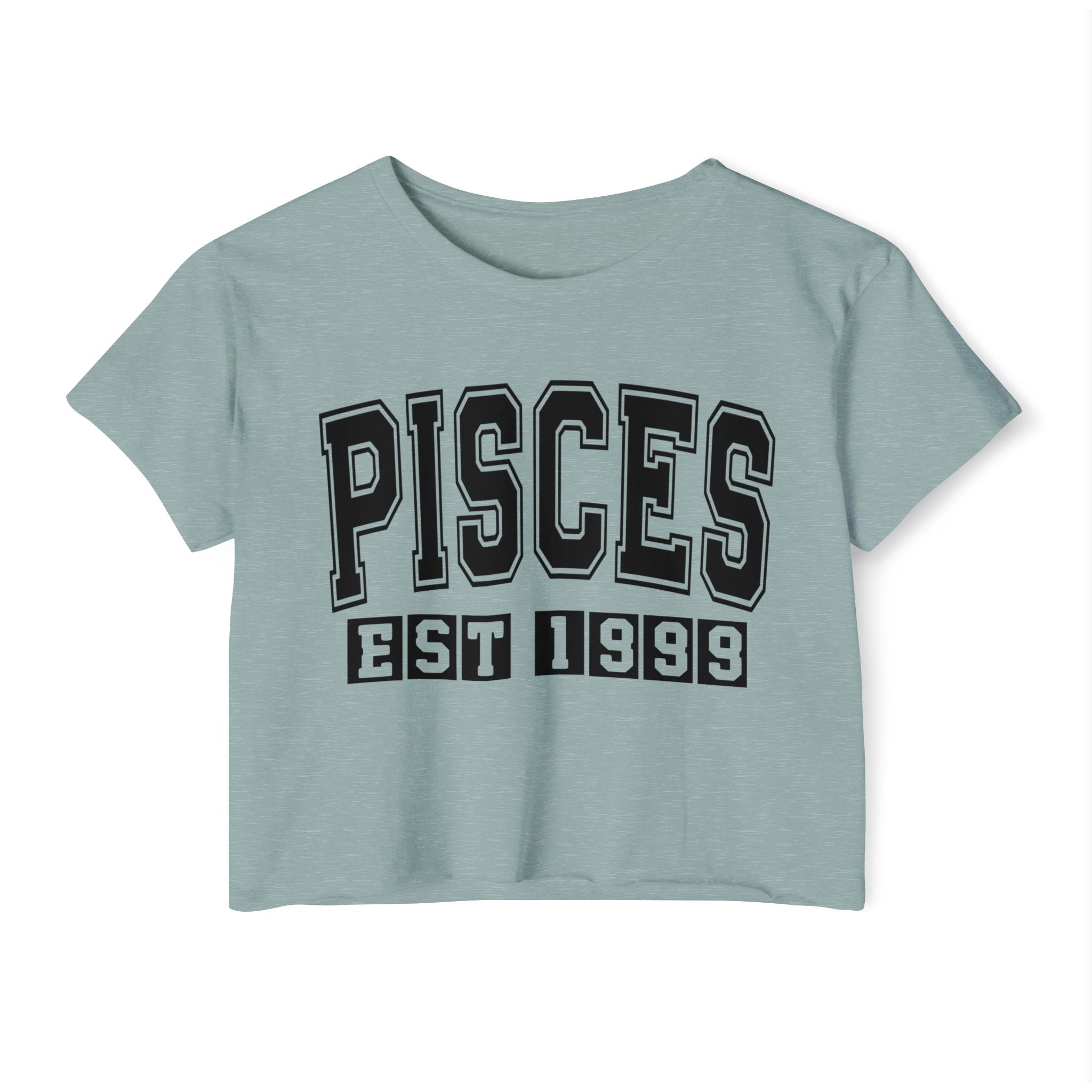 Pisces EST (YEAR) Personalization -  Crop Top