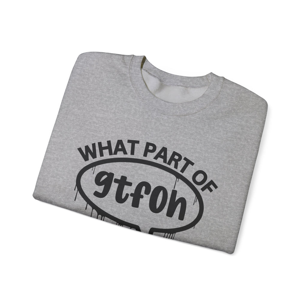 What Part of GTFOH You Don’t Understand? Witty Sweatshirt