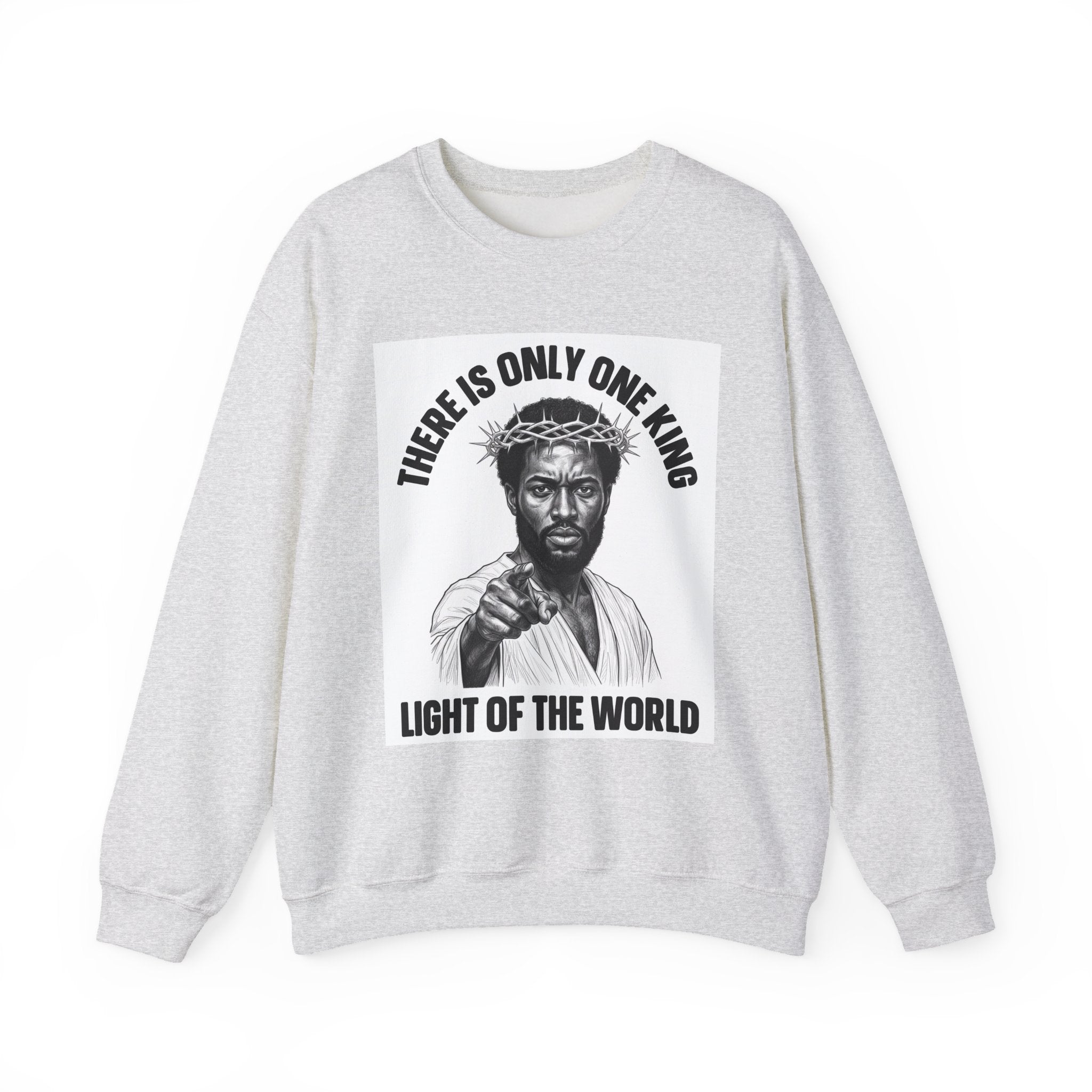 There Is Only One King: Light Of The World (Black Jesus) - Sweatshirt