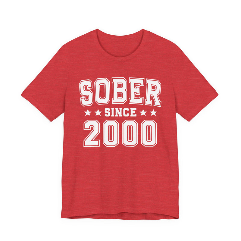 Sober Since (Personalized Date) —  Personal Milestone T-shirt