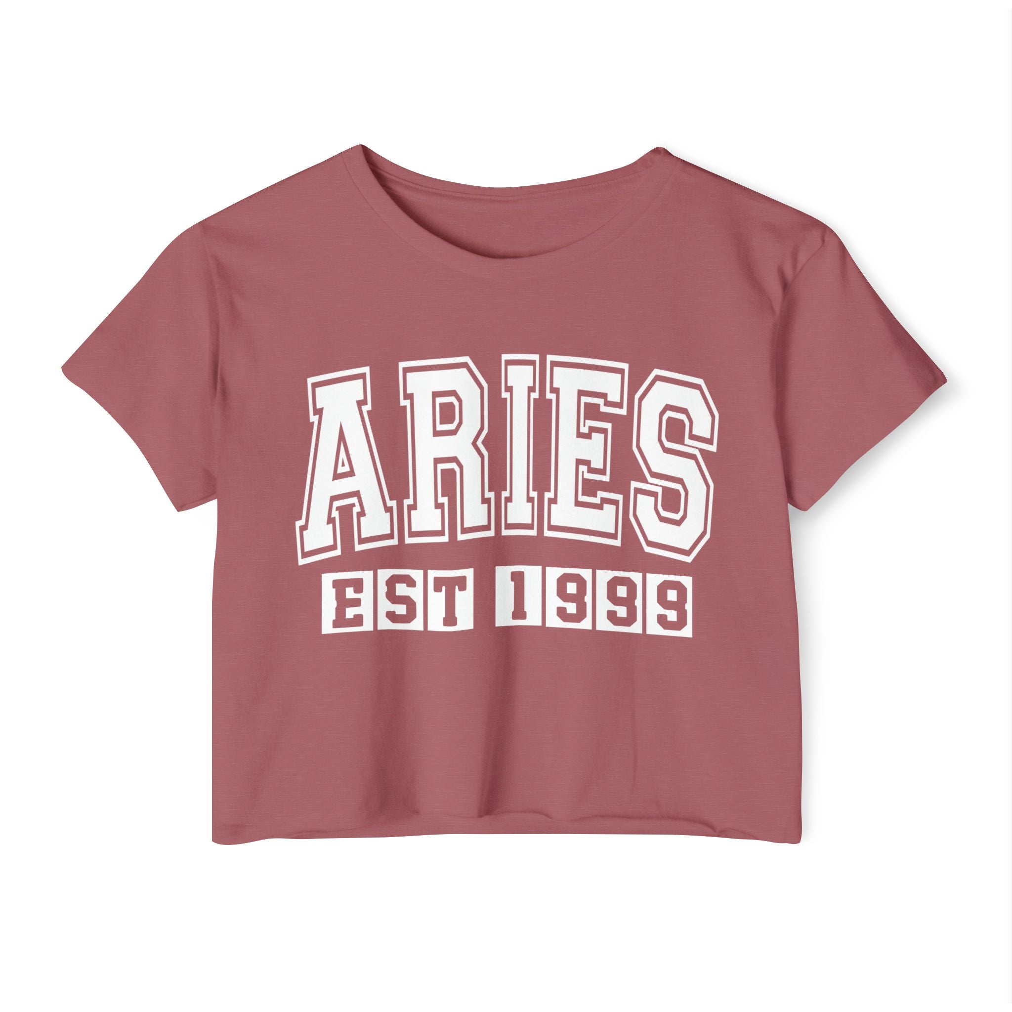 Aries EST (YEAR) Personalization -  Crop Top