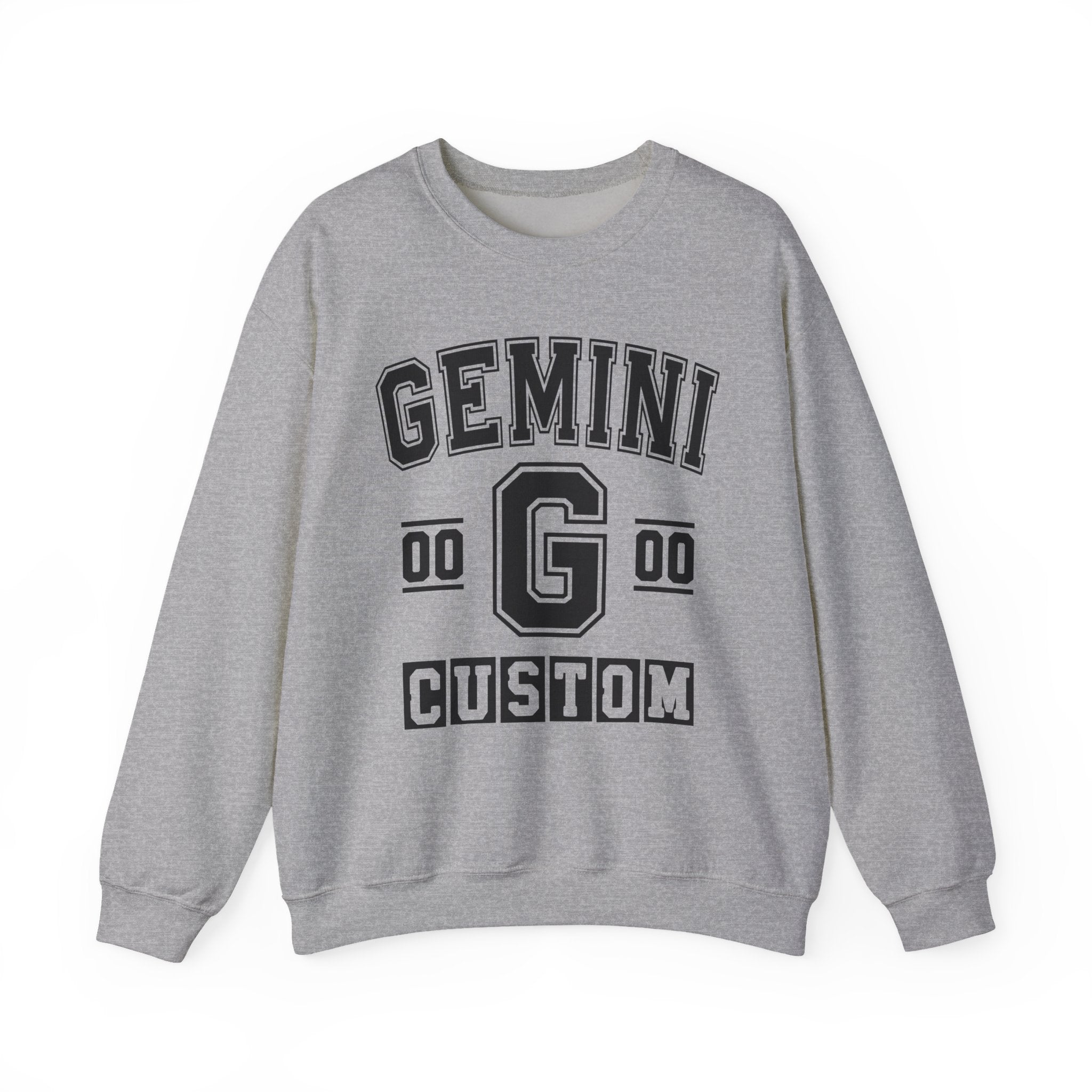 Custom Gemini Varsity Sweatshirt - Customize Birthday Day/Month/Year - Customize Gemini Season/Nation