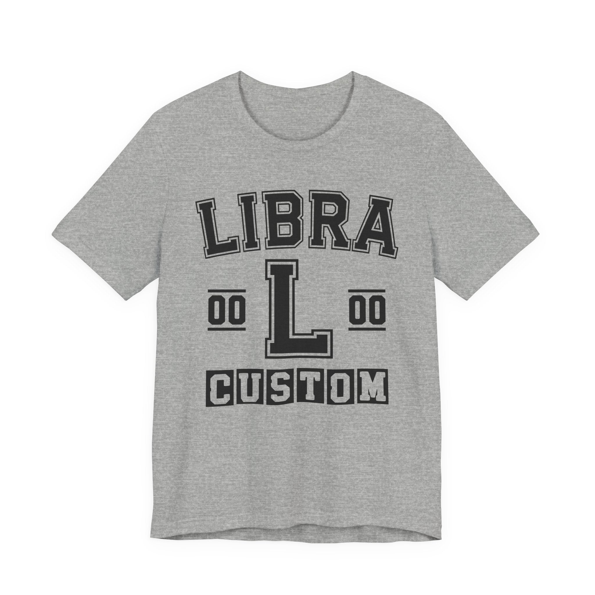 Custom Libra Varsity Tee Shirt — Customize Birthday Day/Month/Year - Customize Season/nation/Society
