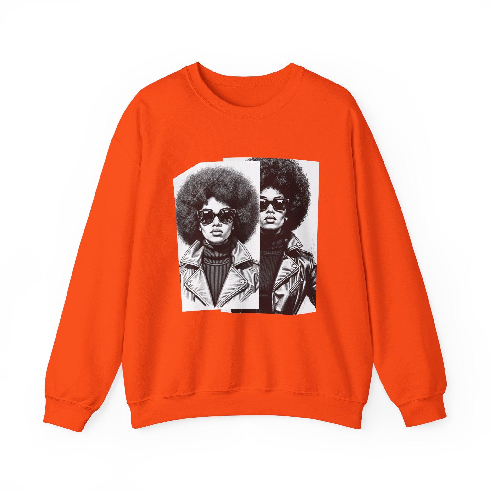 70s Portrait Of Black Woman - African American Woman Pride Sweatshirt