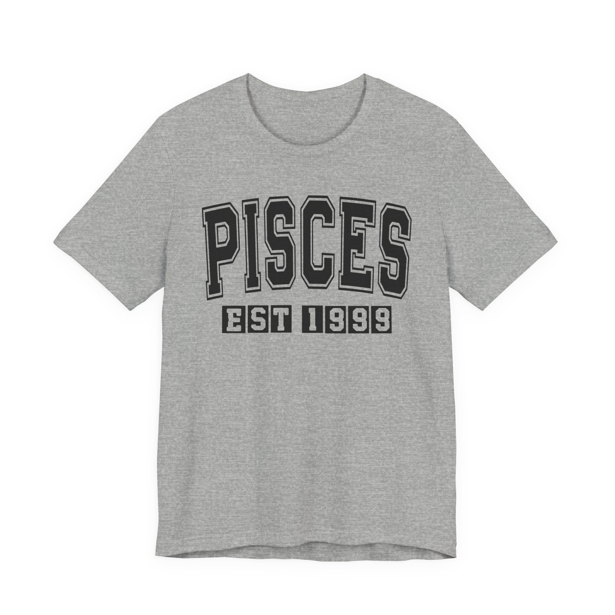 Pisces EST (YEAR) Personalization — Zodiac Birthday Tee Shirt