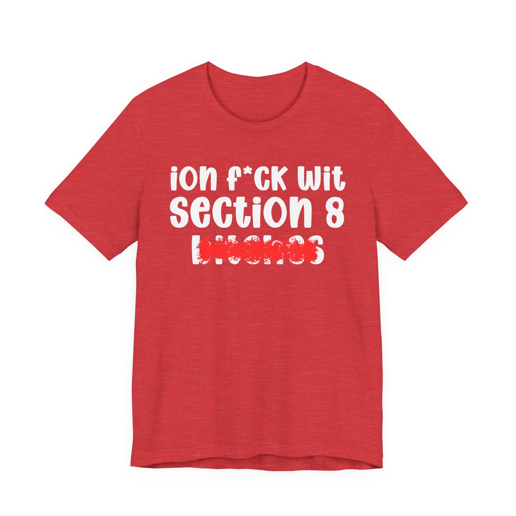 ION (I Don't) FUCK WIT SECTION 8 BITCHES — Bold Sarcastic Graphic T-Shirt