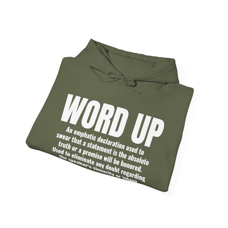 Word Up — Old School Slang Definition Hoodie