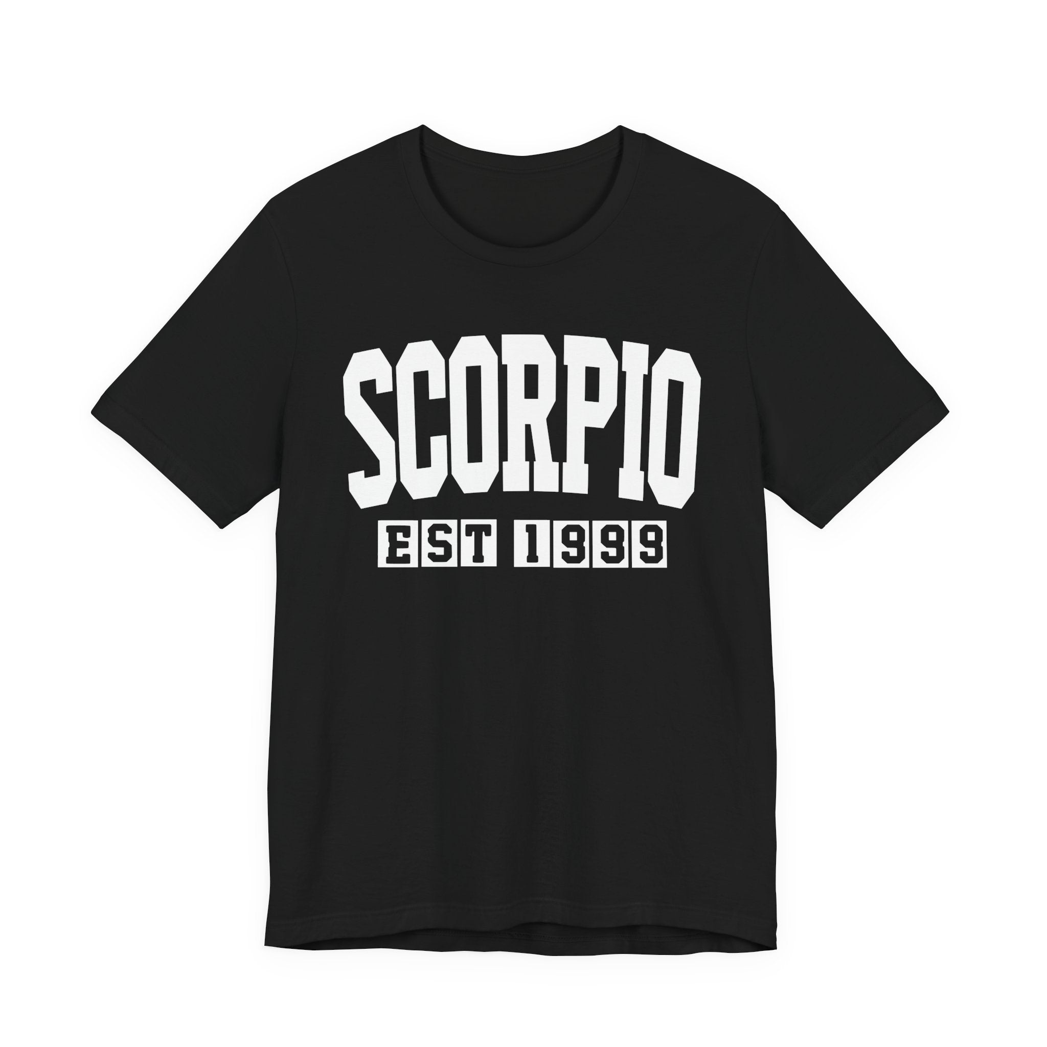 Scorpio EST (YEAR) Personalization — Zodiac Birthday Tee Shirt