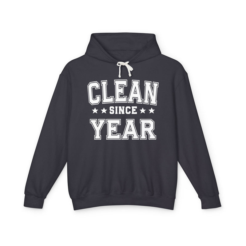 Clean Since (Personalized Date) — Abstinence Milestone Hoodie