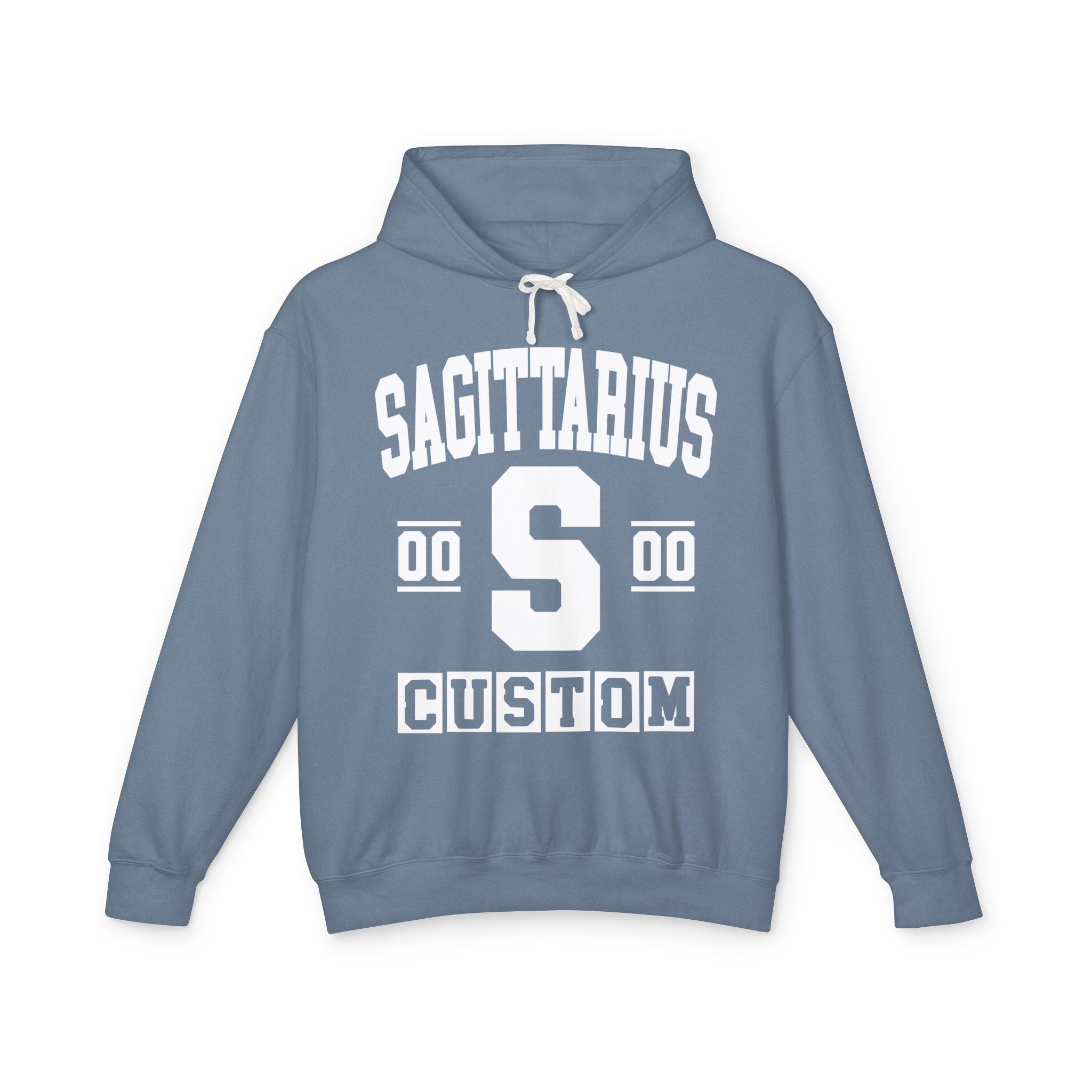 Custom Sagittarius Varsity Hoodie - Customize Birthday Day/Month/Year - Customize Gemini Season/Nation