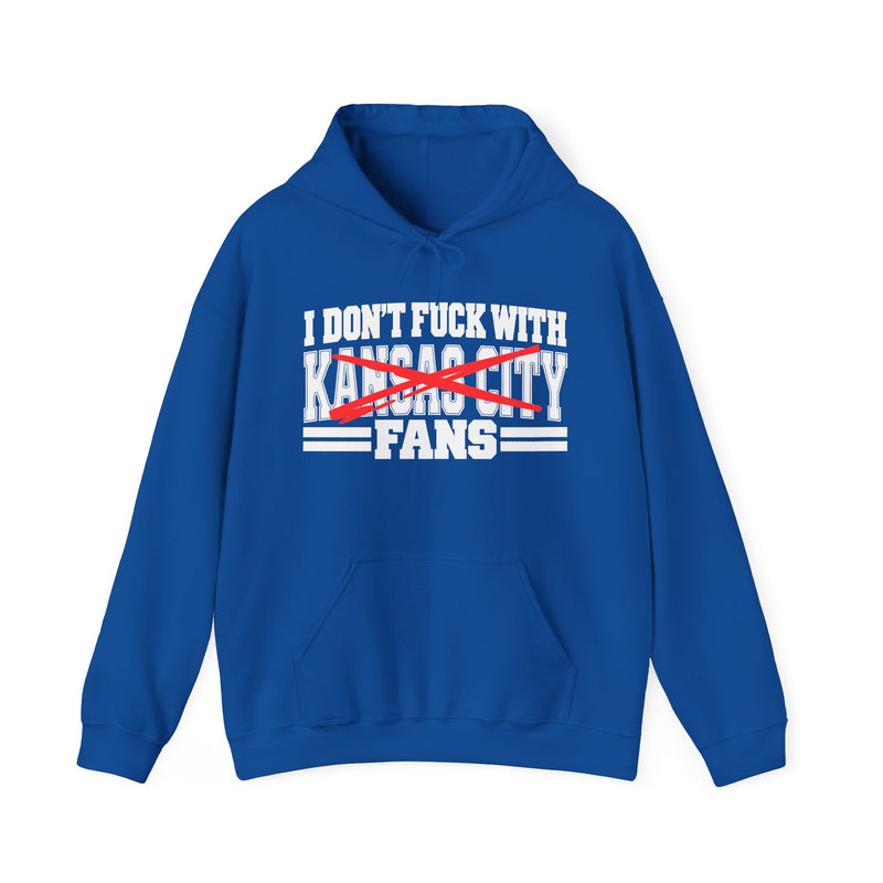 I Don't Fuck With Kansas City Fans — Bold Anti-Sports Fans Hoodie