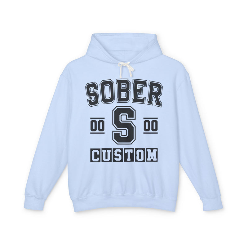 Custom Sober Varsity Hoodie — Customize Birthday Day/Month/Year — Customize Gemini Season/Nation